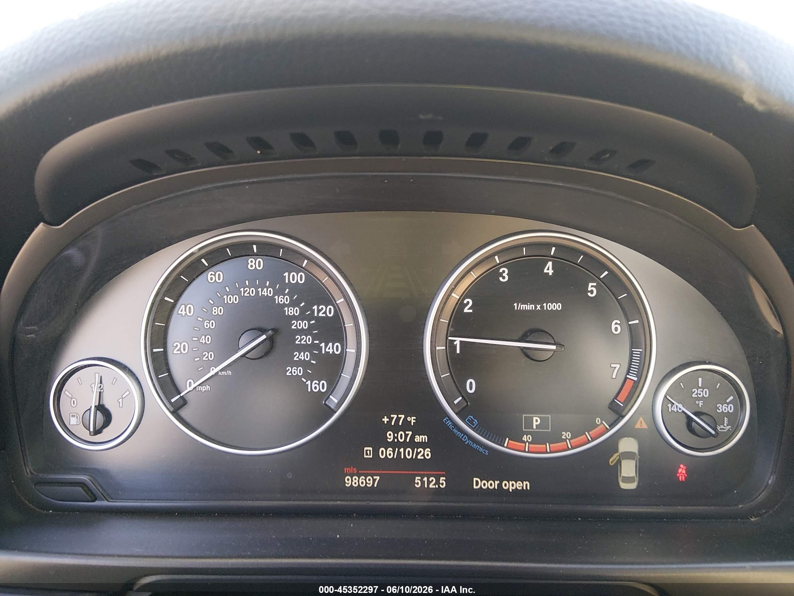 2012 Bmw 528i Xdrive Black vin: WBAXH5C56CC595142