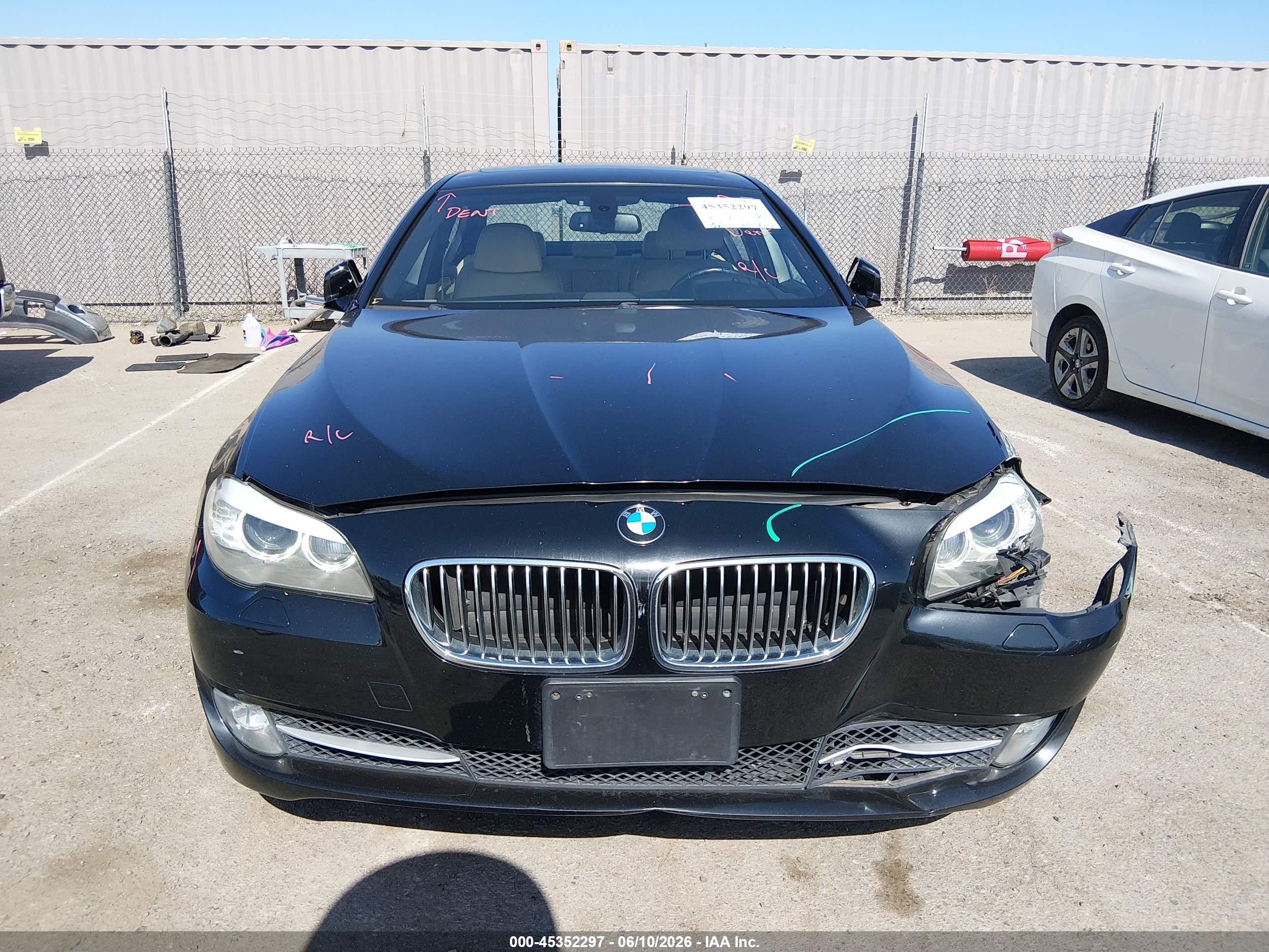 2012 Bmw 528i Xdrive Black vin: WBAXH5C56CC595142