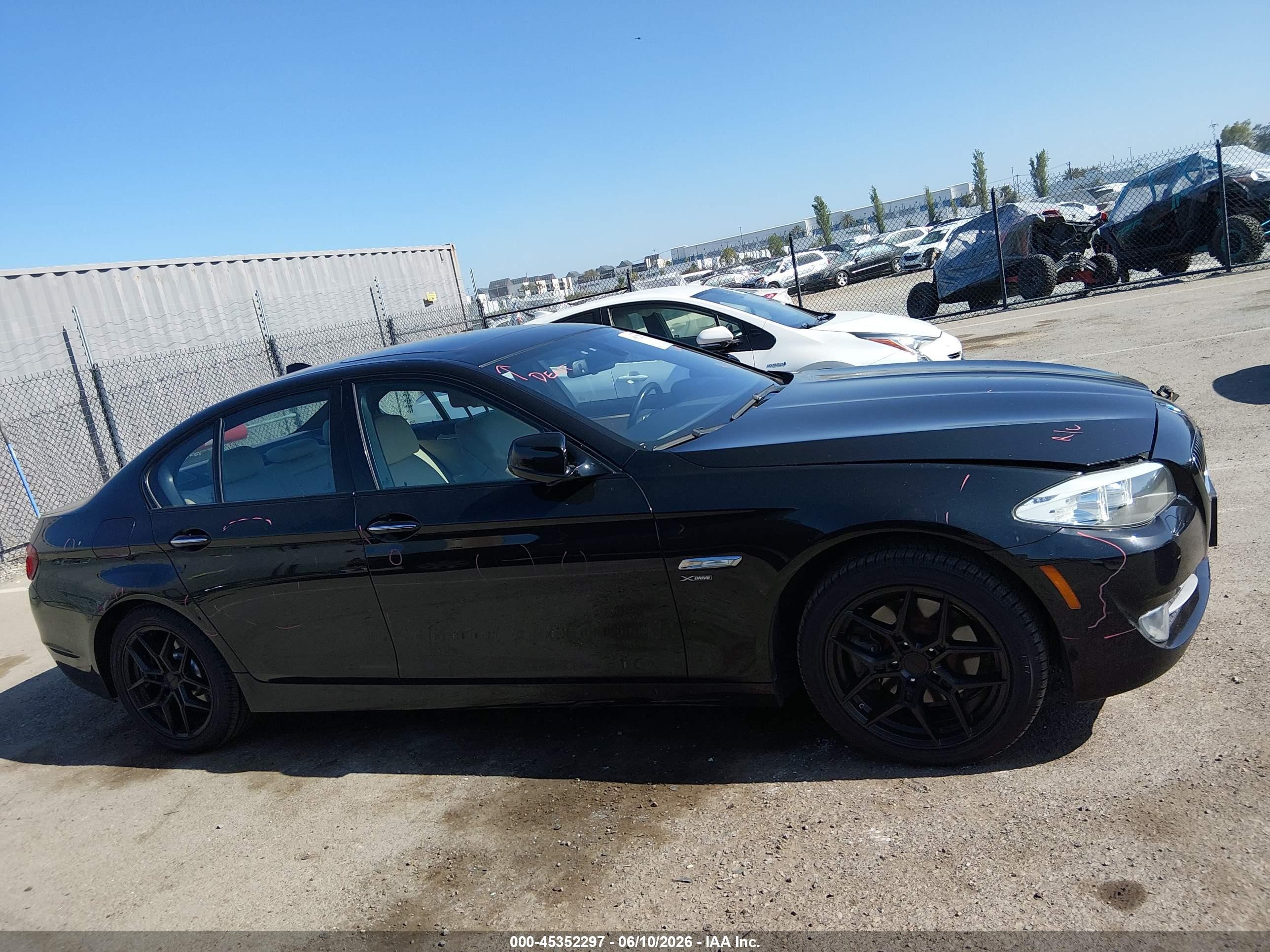 2012 Bmw 528i Xdrive Black vin: WBAXH5C56CC595142