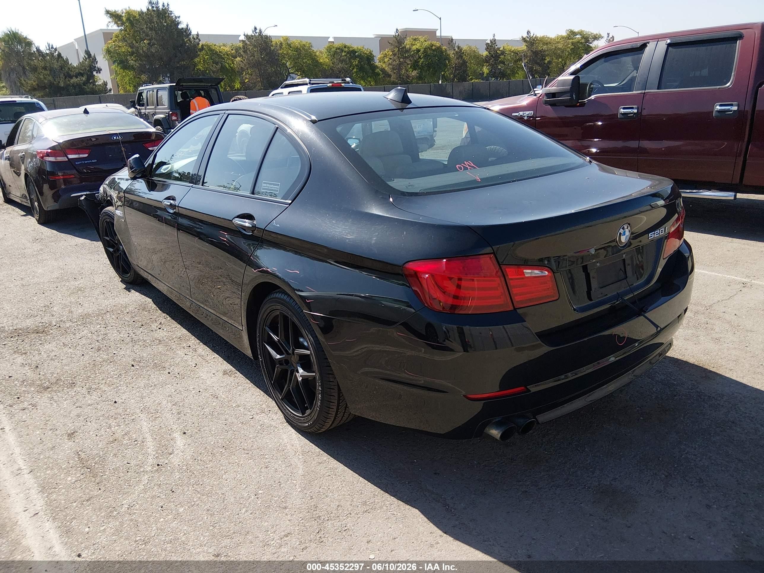 2012 Bmw 528i Xdrive Black vin: WBAXH5C56CC595142