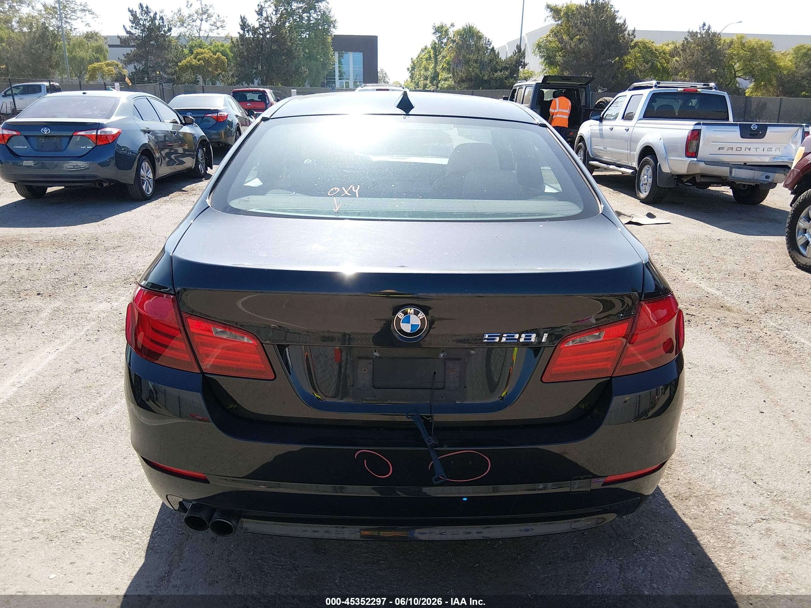 2012 Bmw 528i Xdrive Black vin: WBAXH5C56CC595142