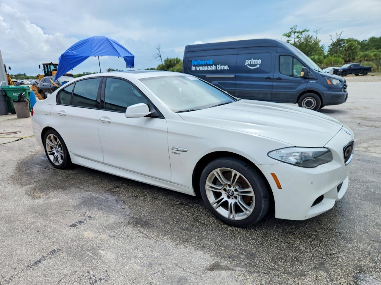 2012 Bmw 528 Xi White vin: WBAXH5C56CDW10457