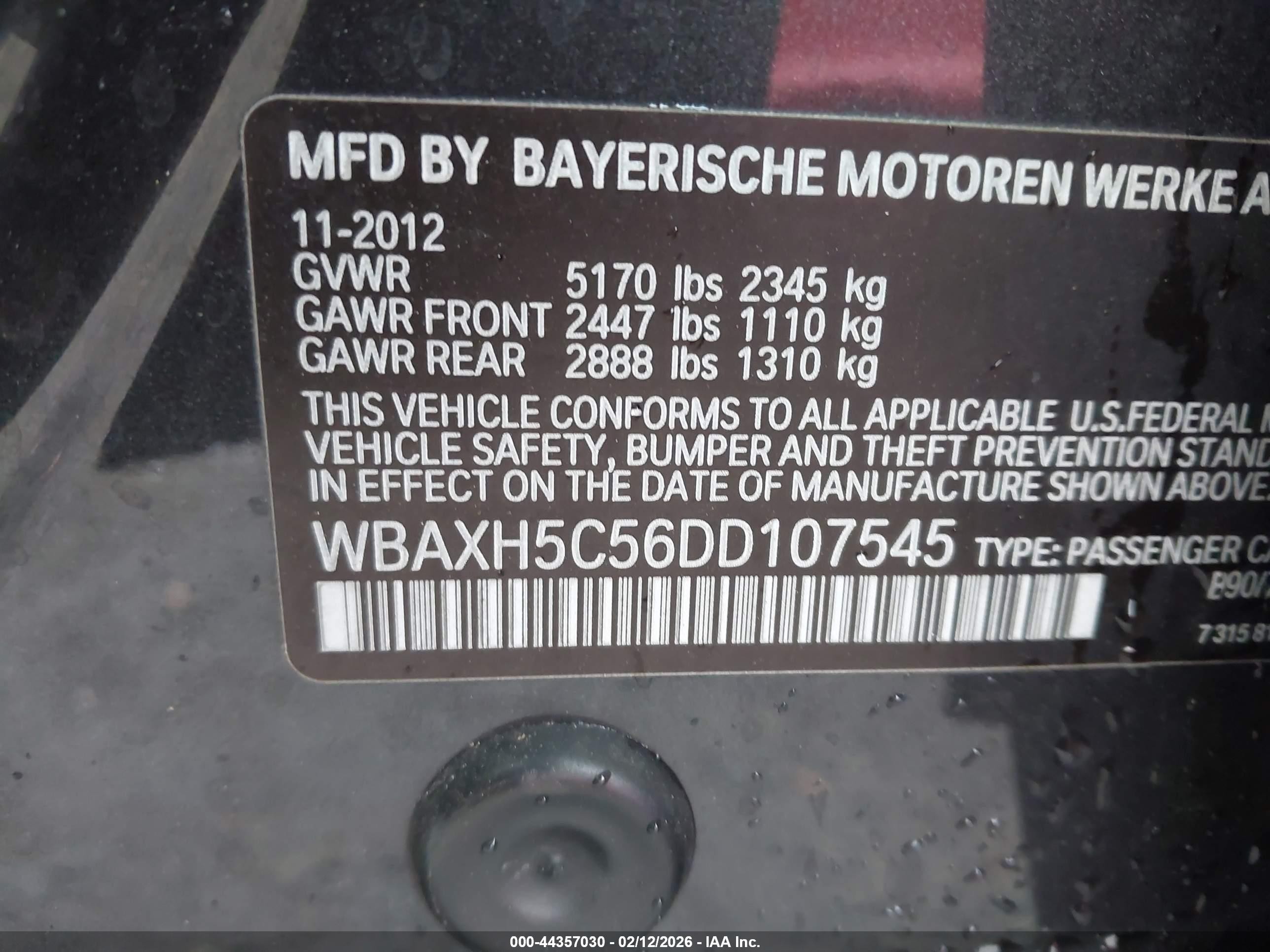 2013 Bmw 528i Xdrive Gray vin: WBAXH5C56DD107545
