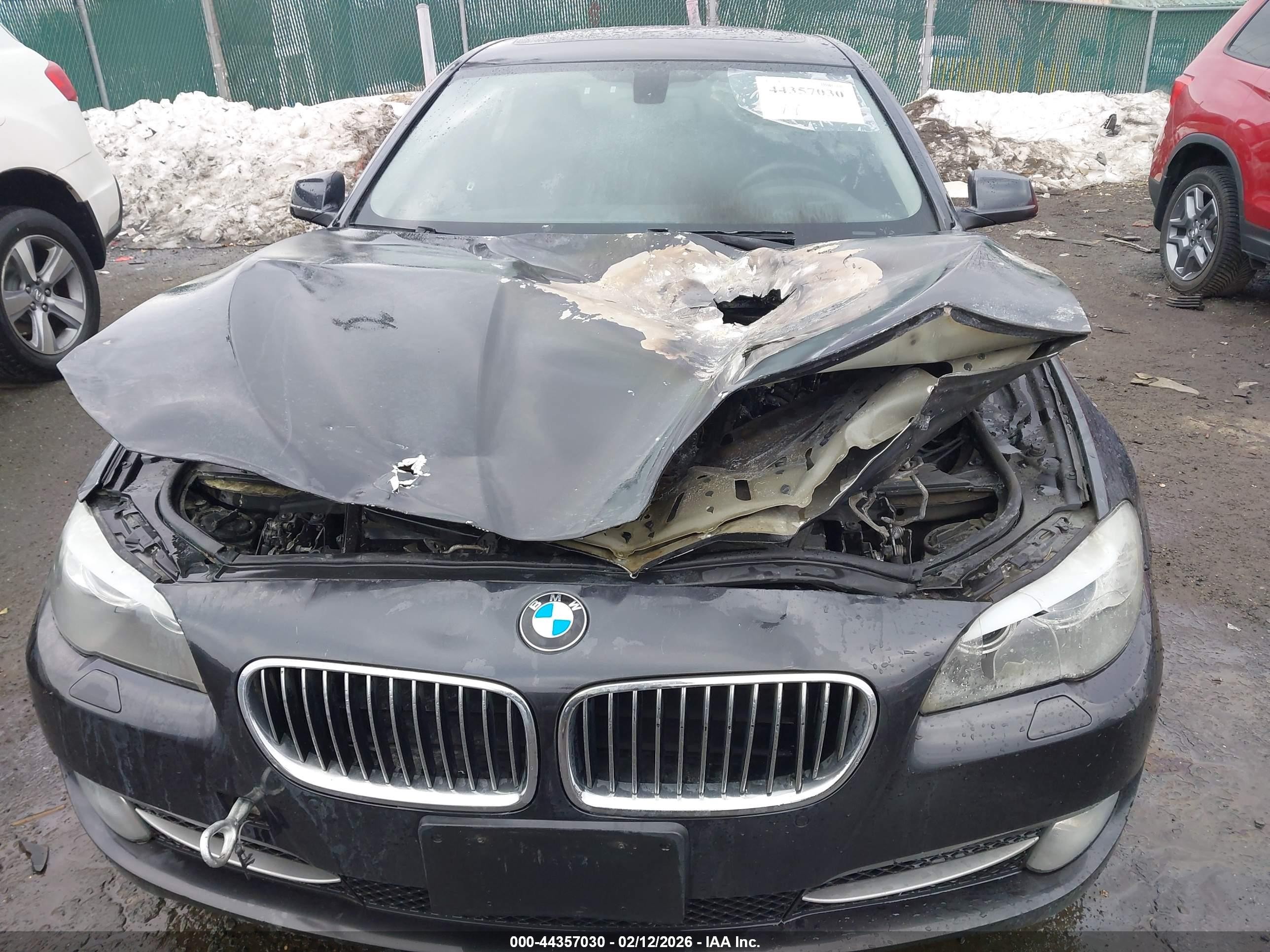 2013 Bmw 528i Xdrive Gray vin: WBAXH5C56DD107545