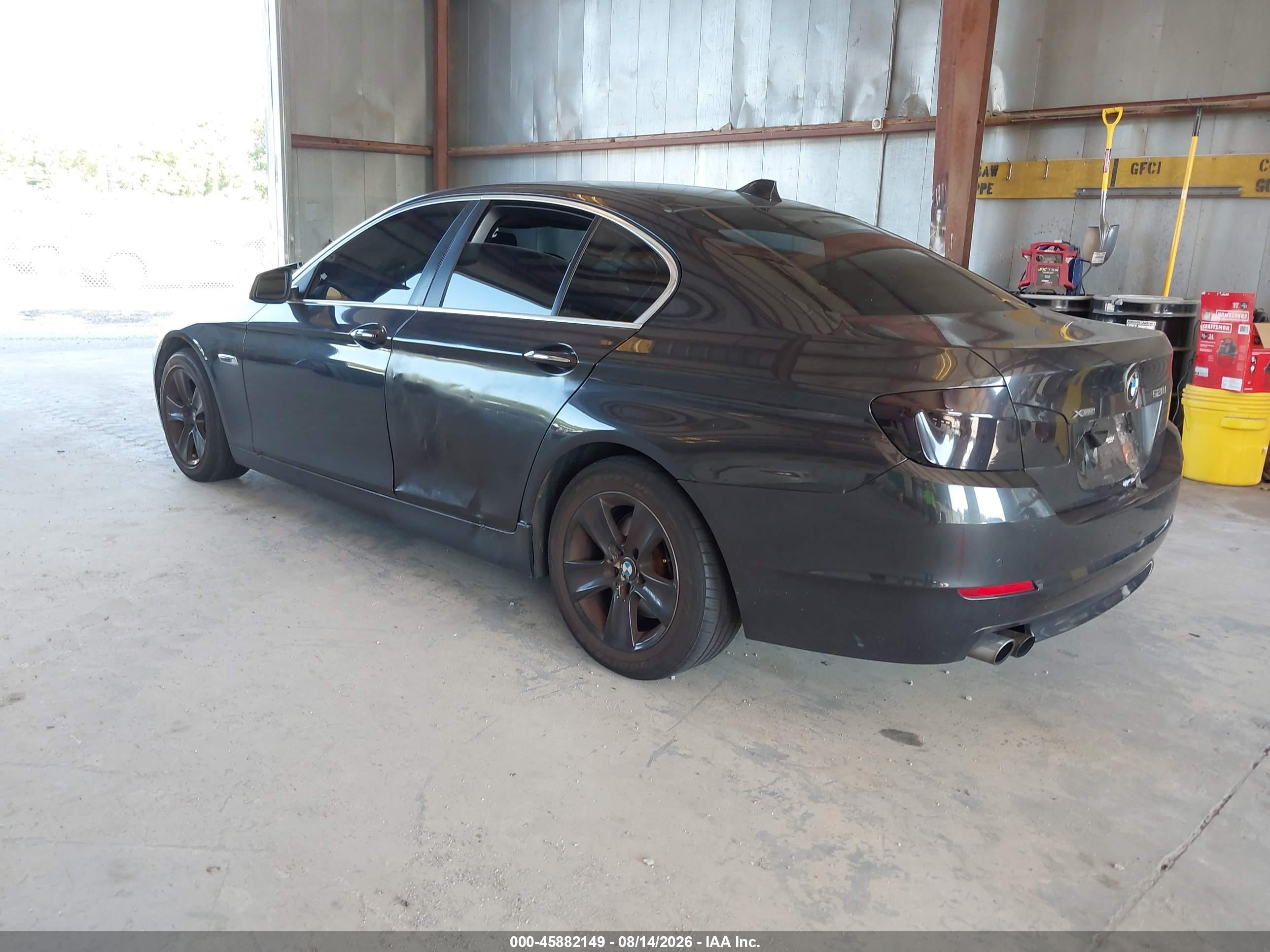 2013 Bmw 528i Xdrive Black vin: WBAXH5C56DD112793