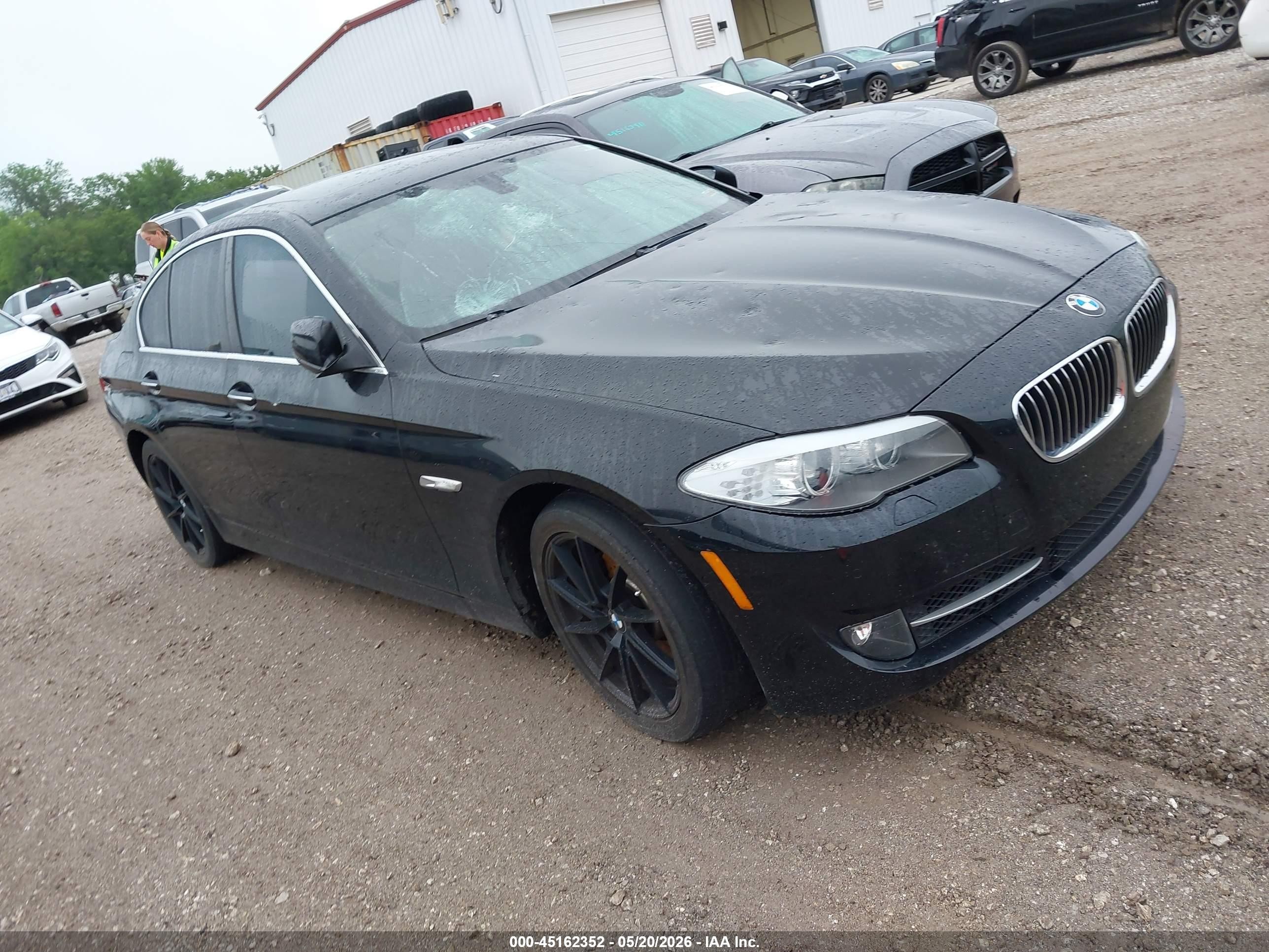 2013 Bmw 528i Xdrive Black vin: WBAXH5C56DDW13036