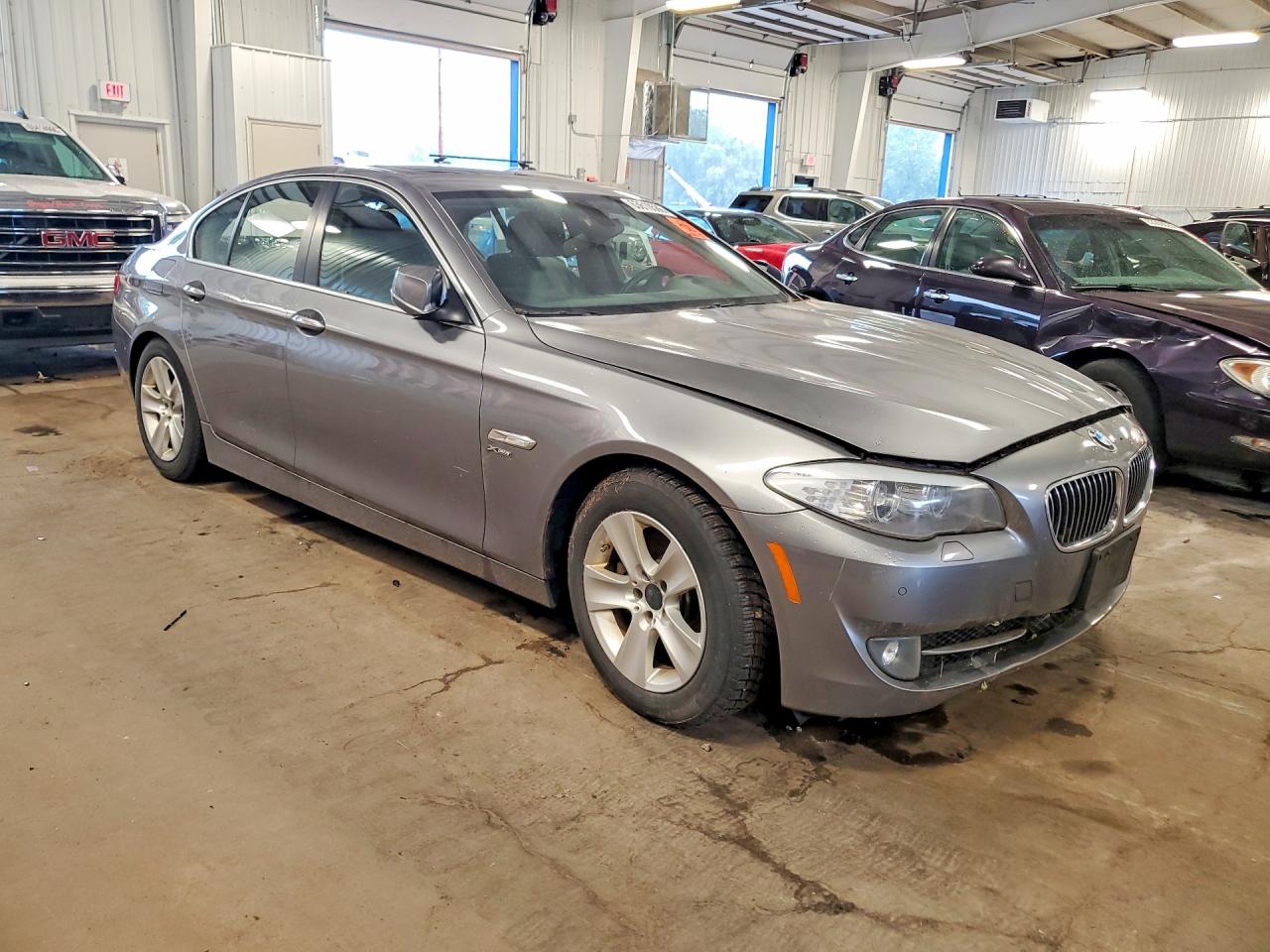 2012 Bmw 528 Xi Gray vin: WBAXH5C57CDW04568