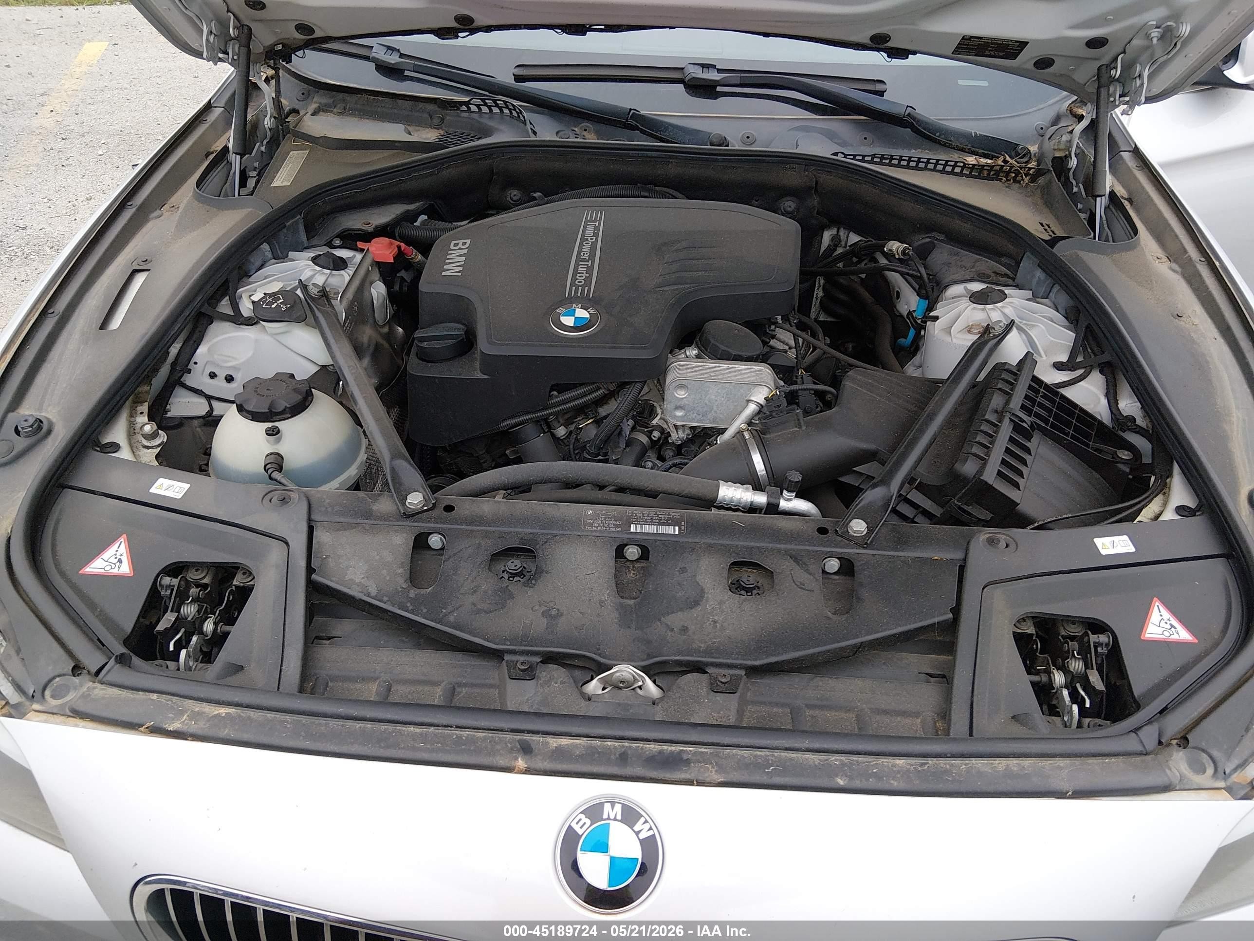 2012 Bmw 528i Xdrive Silver vin: WBAXH5C57CDW07096