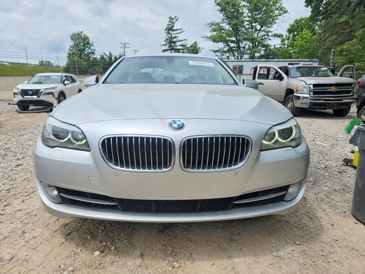 2012 Bmw 528 Xi Silver vin: WBAXH5C57CDW07339