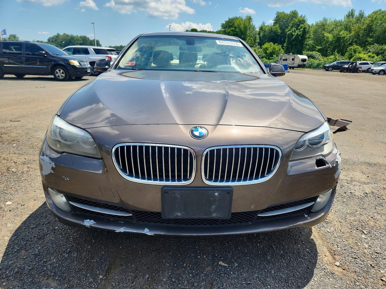 2013 Bmw 528 Xi Серый vin: WBAXH5C57DD111443
