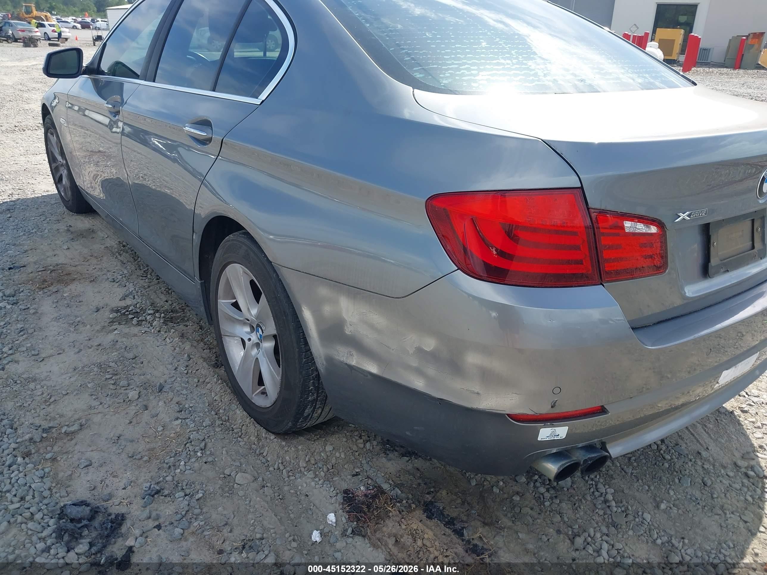 2013 Bmw 528i Xdrive Gray vin: WBAXH5C57DDW13000
