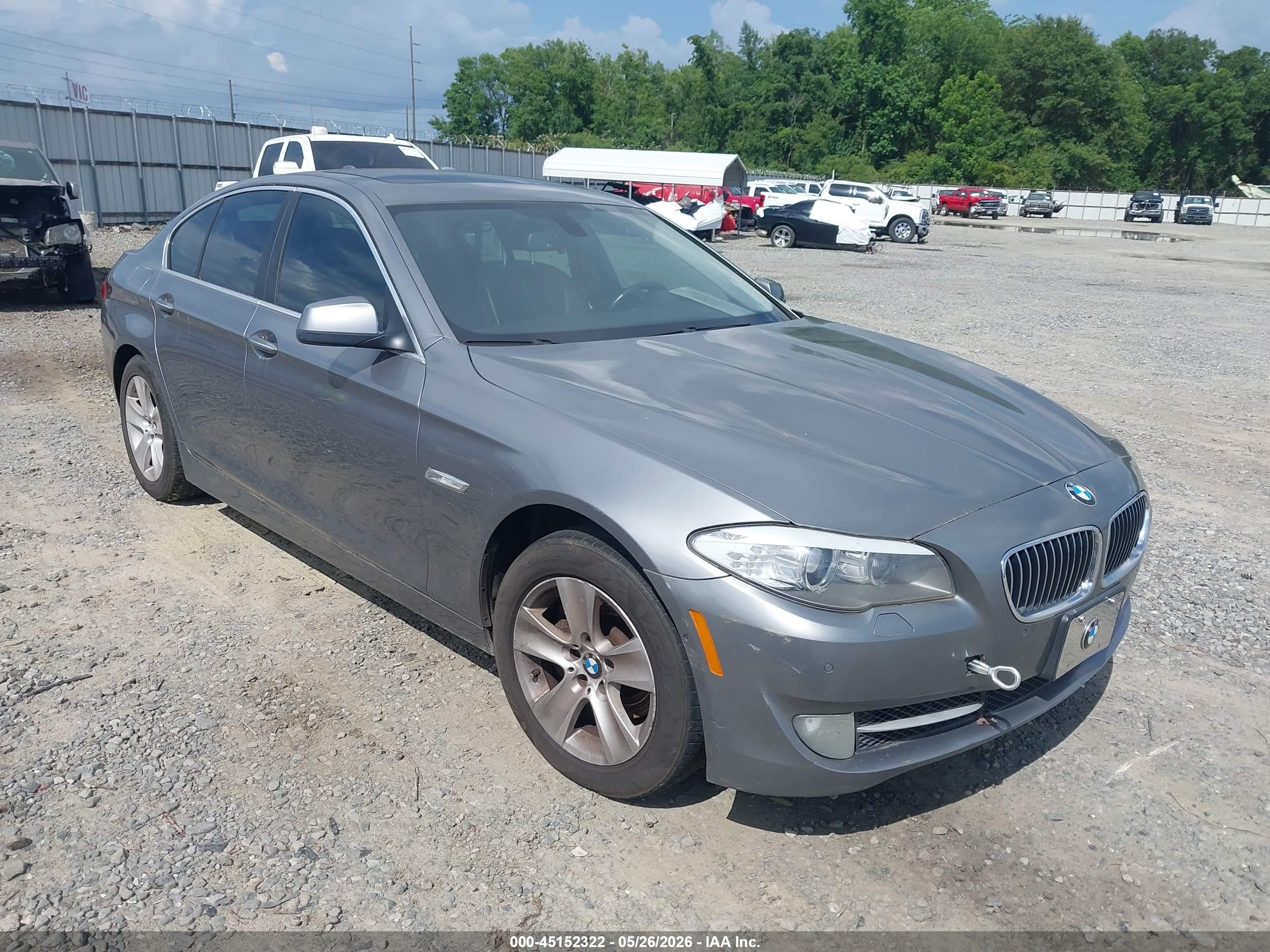 2013 Bmw 528i Xdrive Gray vin: WBAXH5C57DDW13000