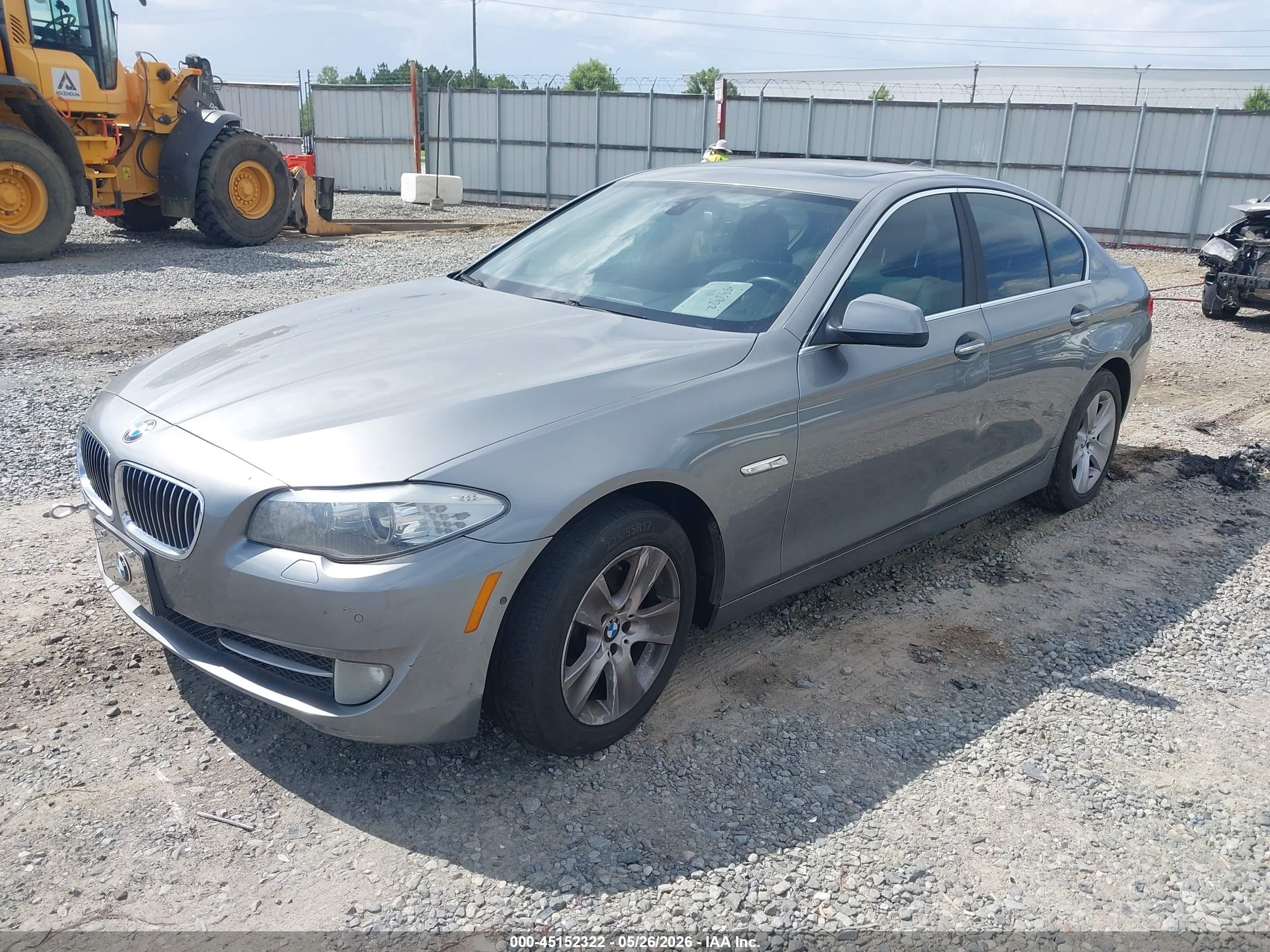 2013 Bmw 528i Xdrive Gray vin: WBAXH5C57DDW13000