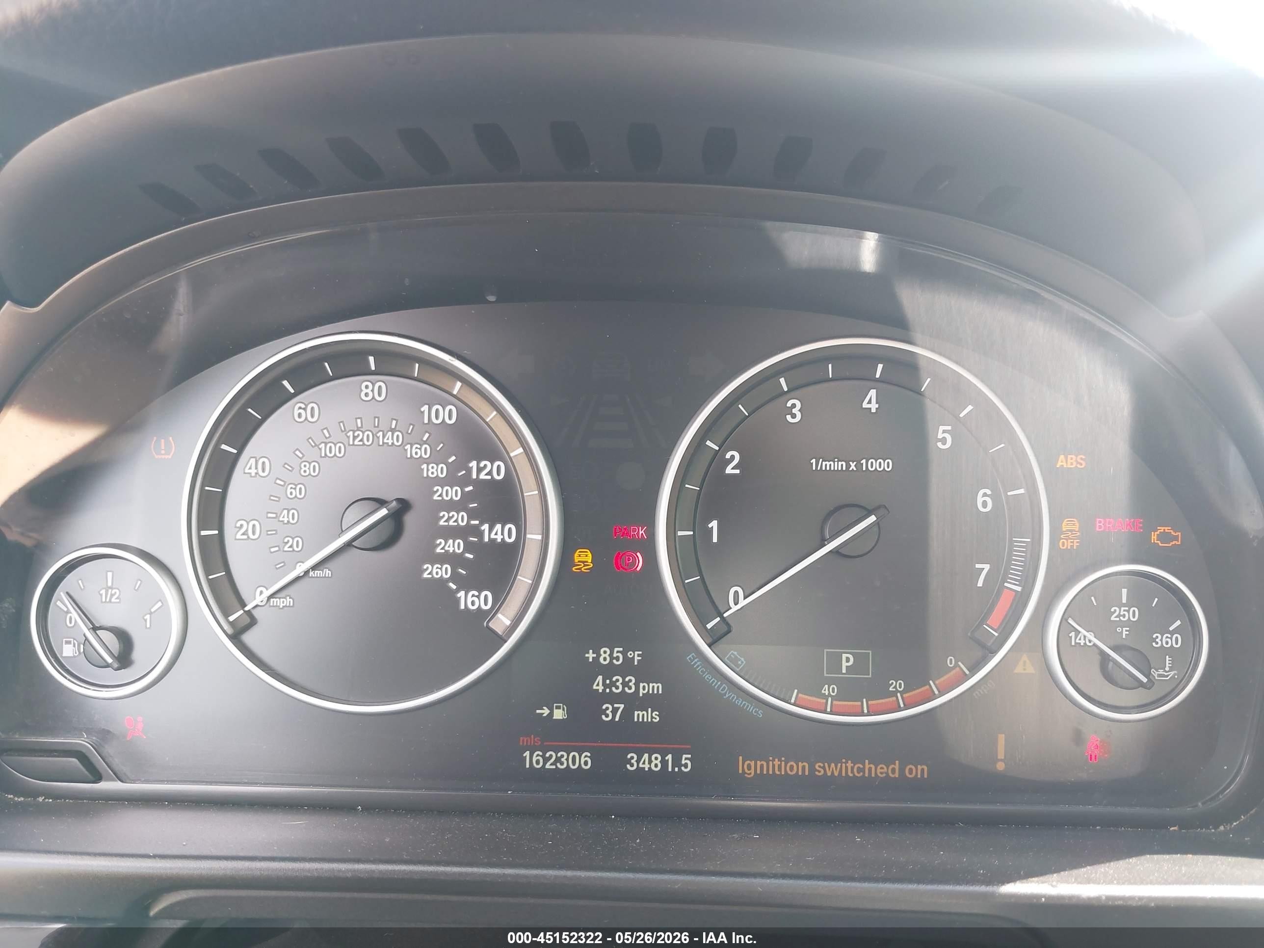 2013 Bmw 528i Xdrive Gray vin: WBAXH5C57DDW13000