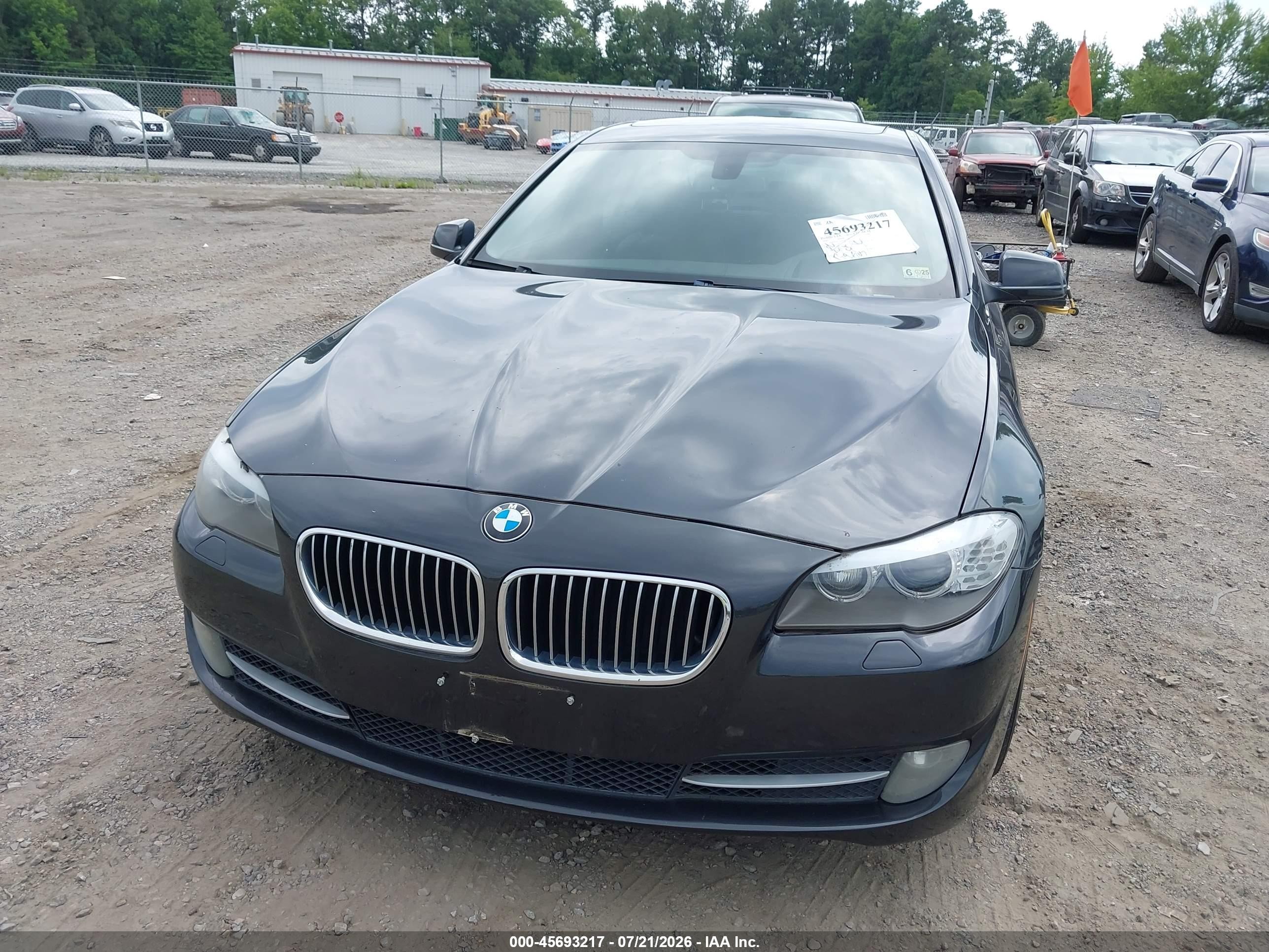 2013 Bmw 528i Xdrive Gray vin: WBAXH5C57DDW14129