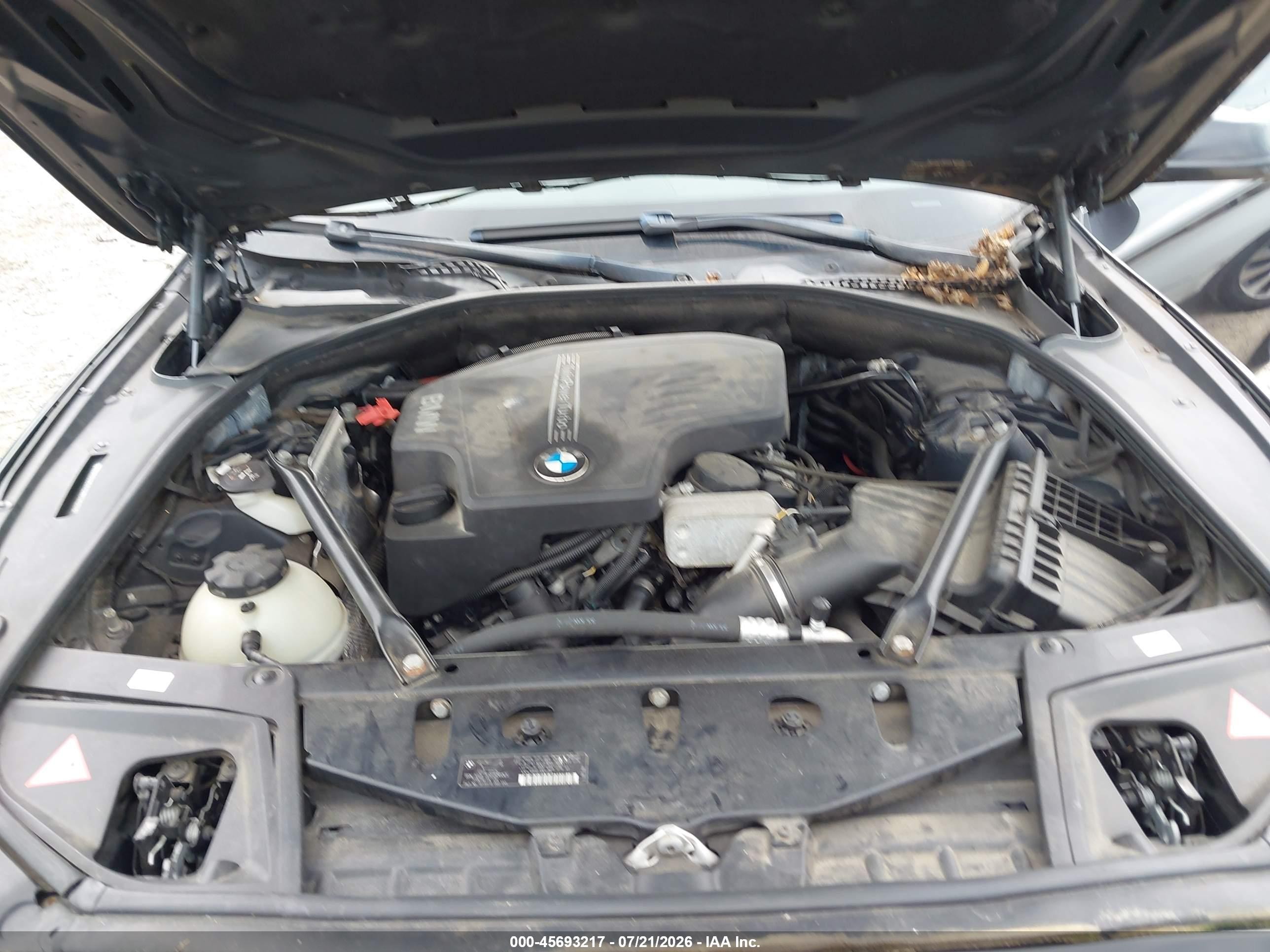 2013 Bmw 528i Xdrive Gray vin: WBAXH5C57DDW14129