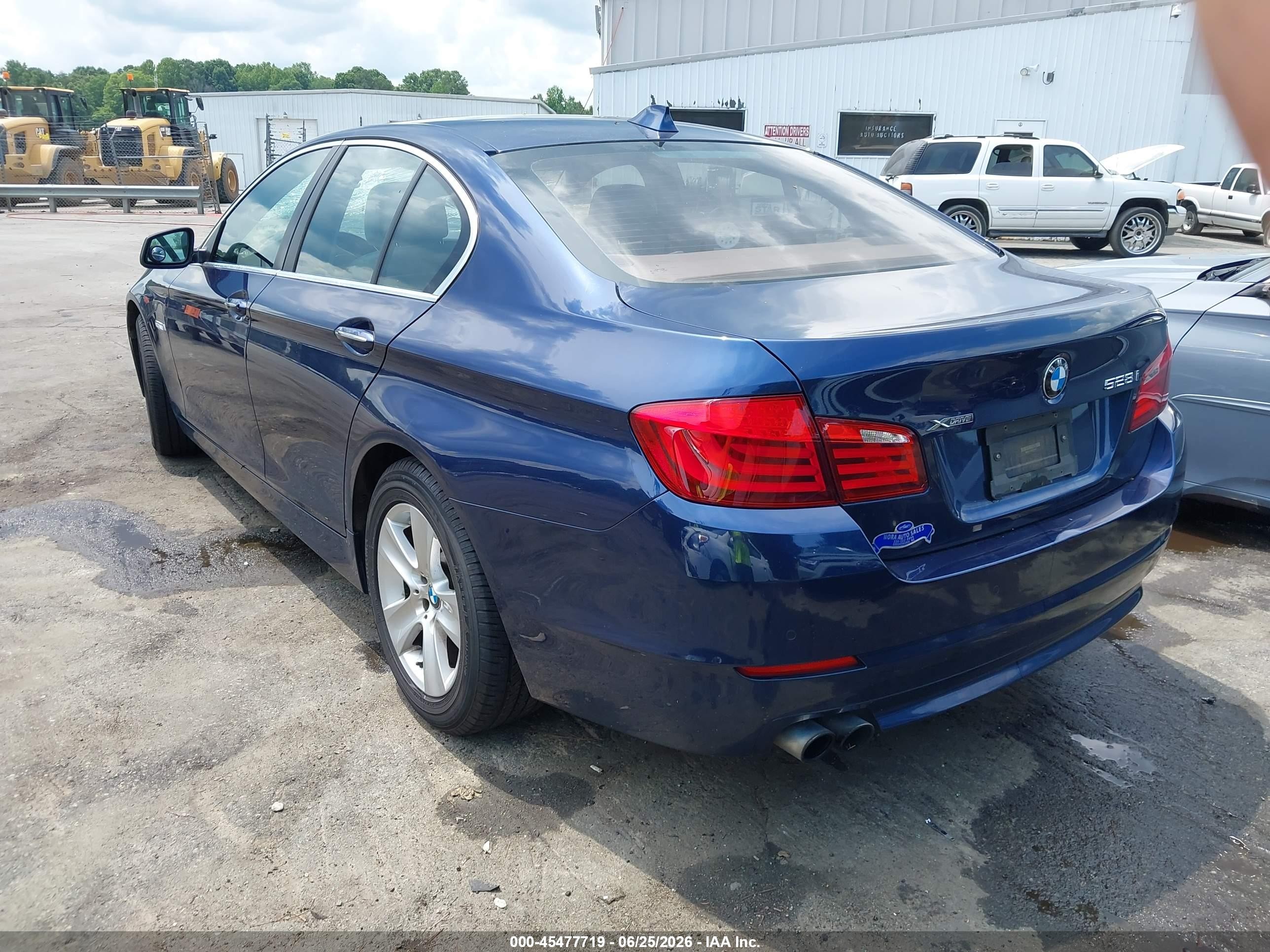 2013 Bmw 528i Xdrive Blue vin: WBAXH5C58DD112651