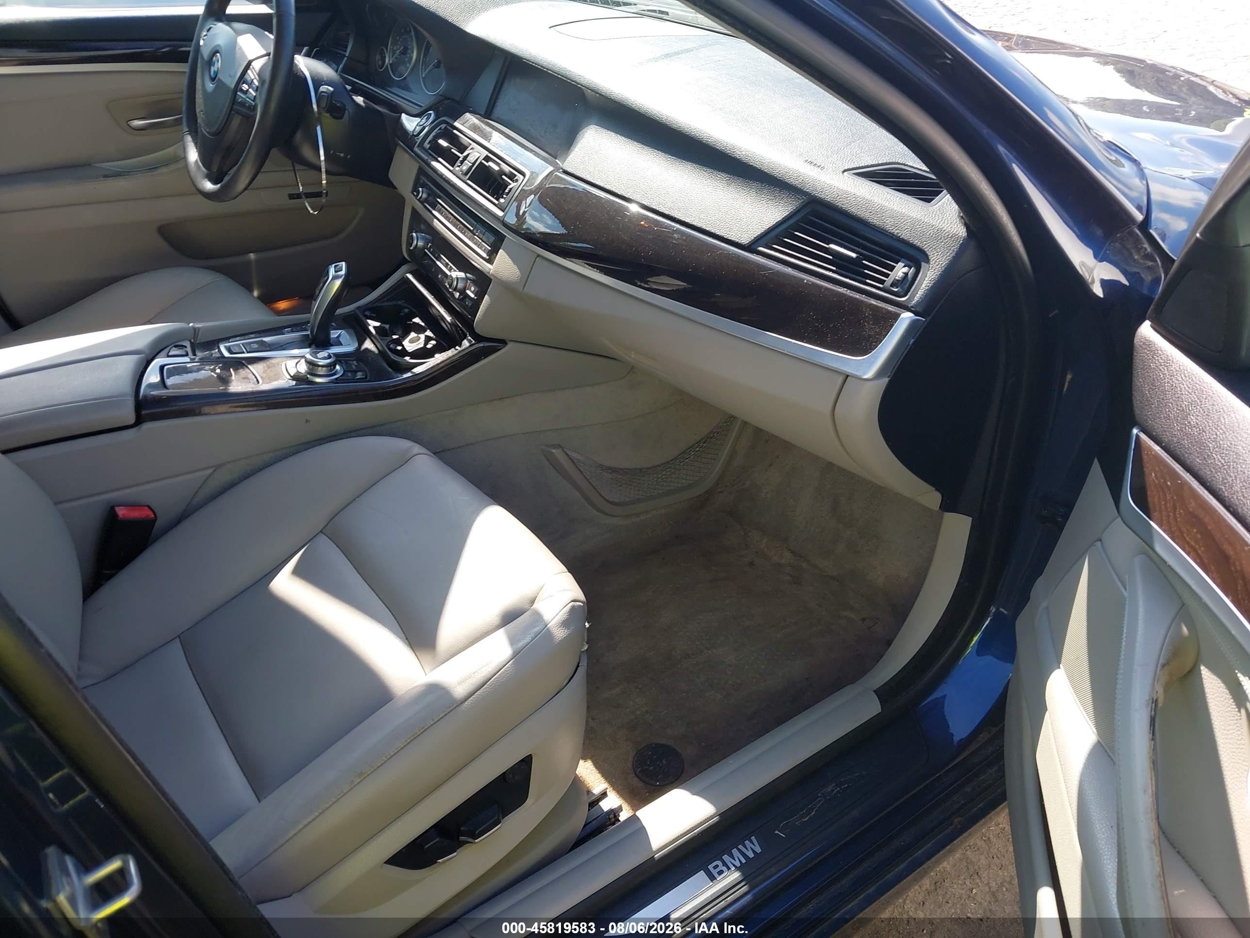 2013 Bmw 528i Xdrive Синий vin: WBAXH5C58DD112651