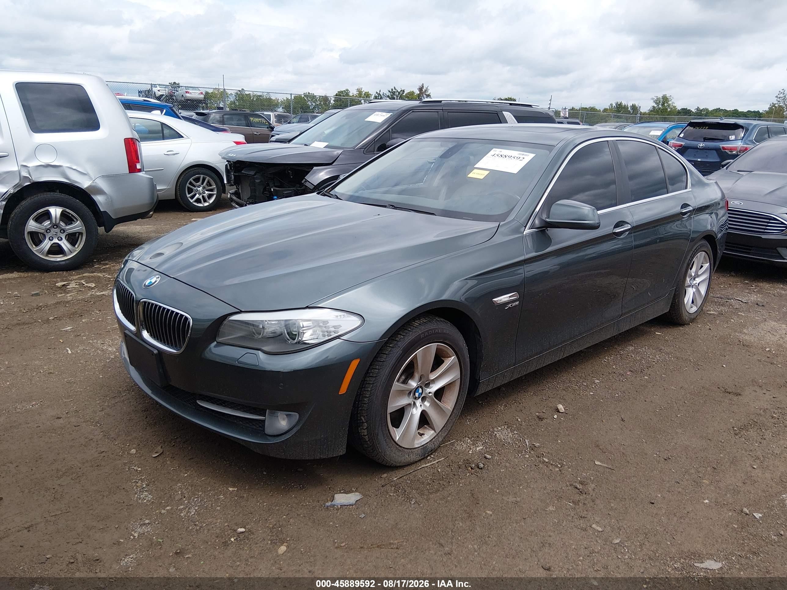2012 Bmw 528i Xdrive Gray vin: WBAXH5C59CDW03857