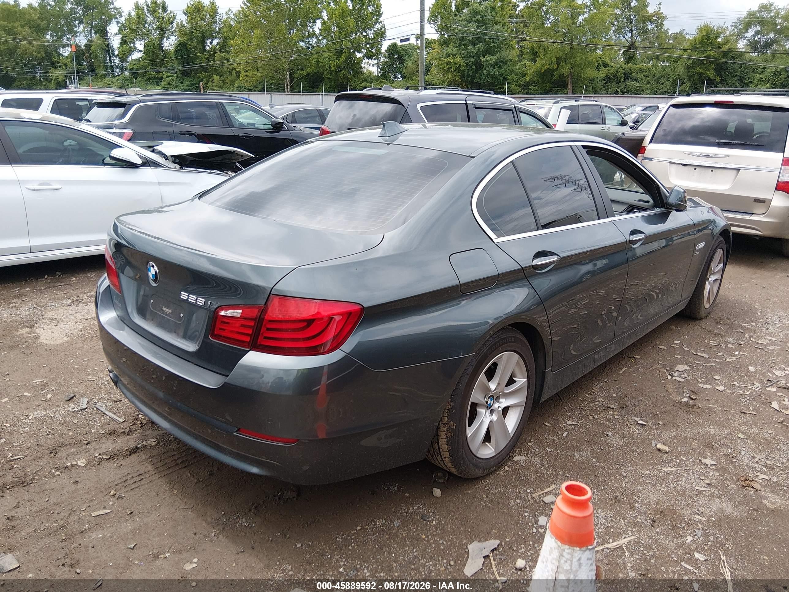 2012 Bmw 528i Xdrive Gray vin: WBAXH5C59CDW03857