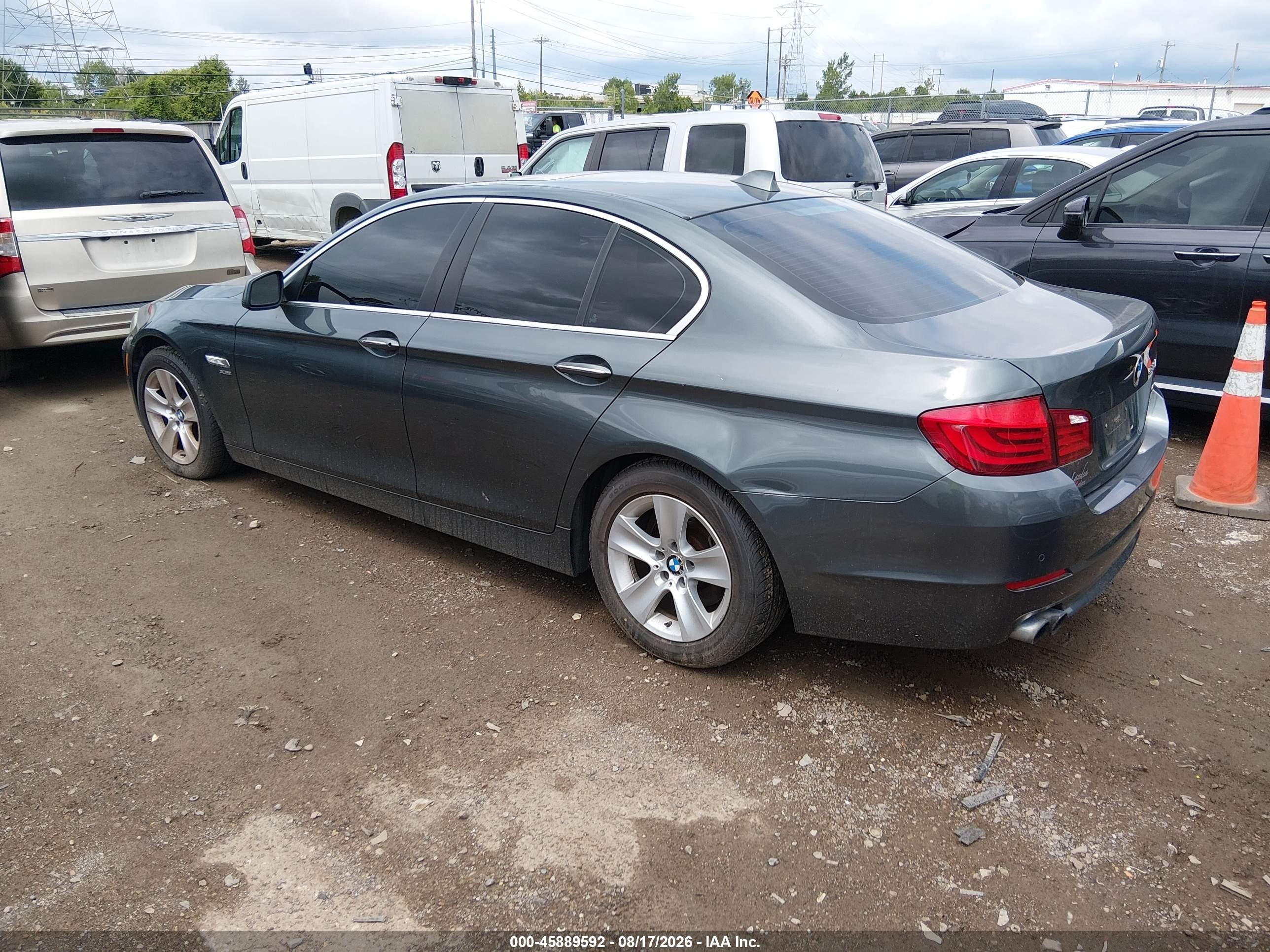2012 Bmw 528i Xdrive Gray vin: WBAXH5C59CDW03857