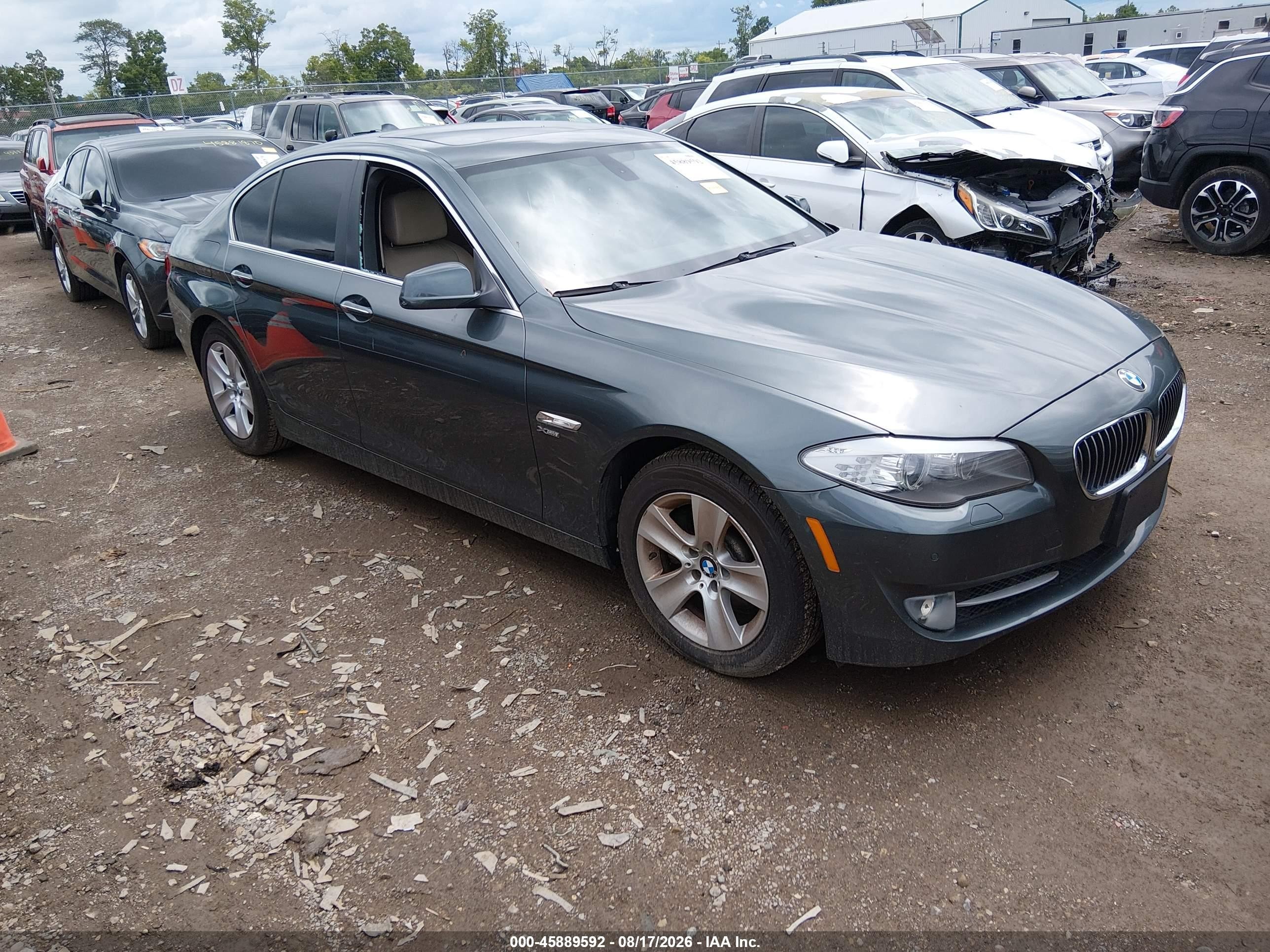 2012 Bmw 528i Xdrive Gray vin: WBAXH5C59CDW03857