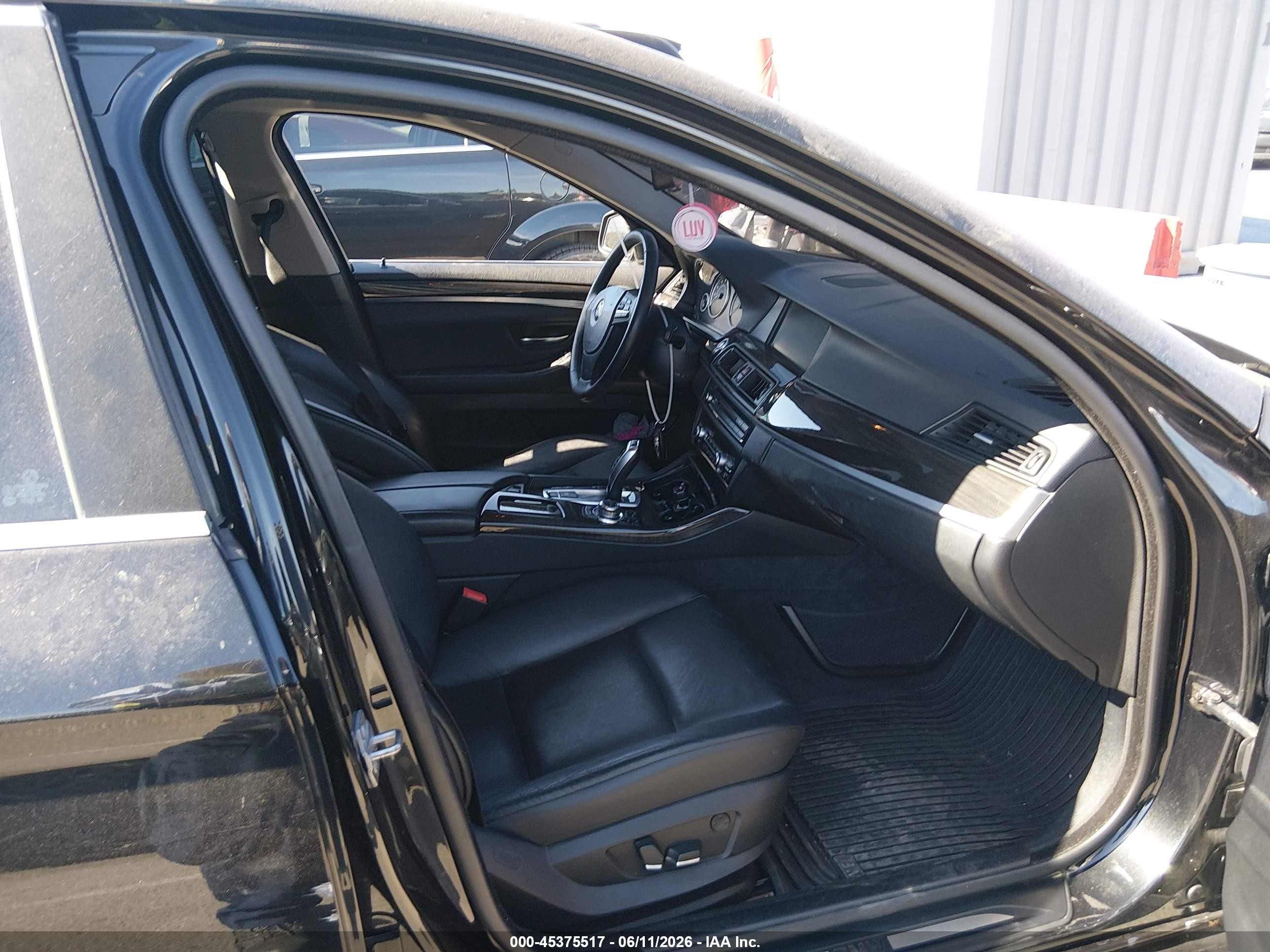 2013 Bmw 528i Xdrive Black vin: WBAXH5C59DD109368