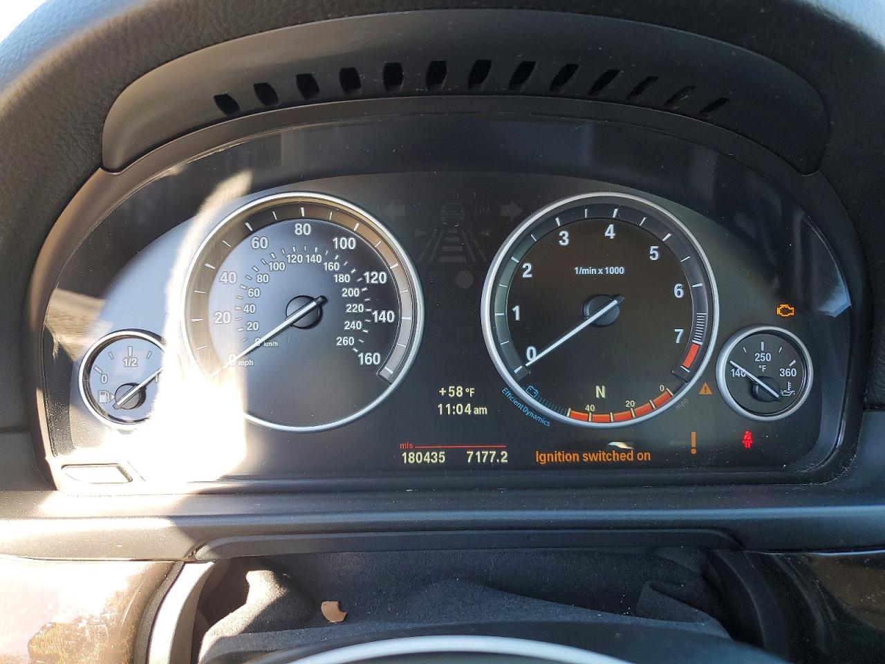 2013 Bmw 528 Xi Charcoal vin: WBAXH5C59DDW14326