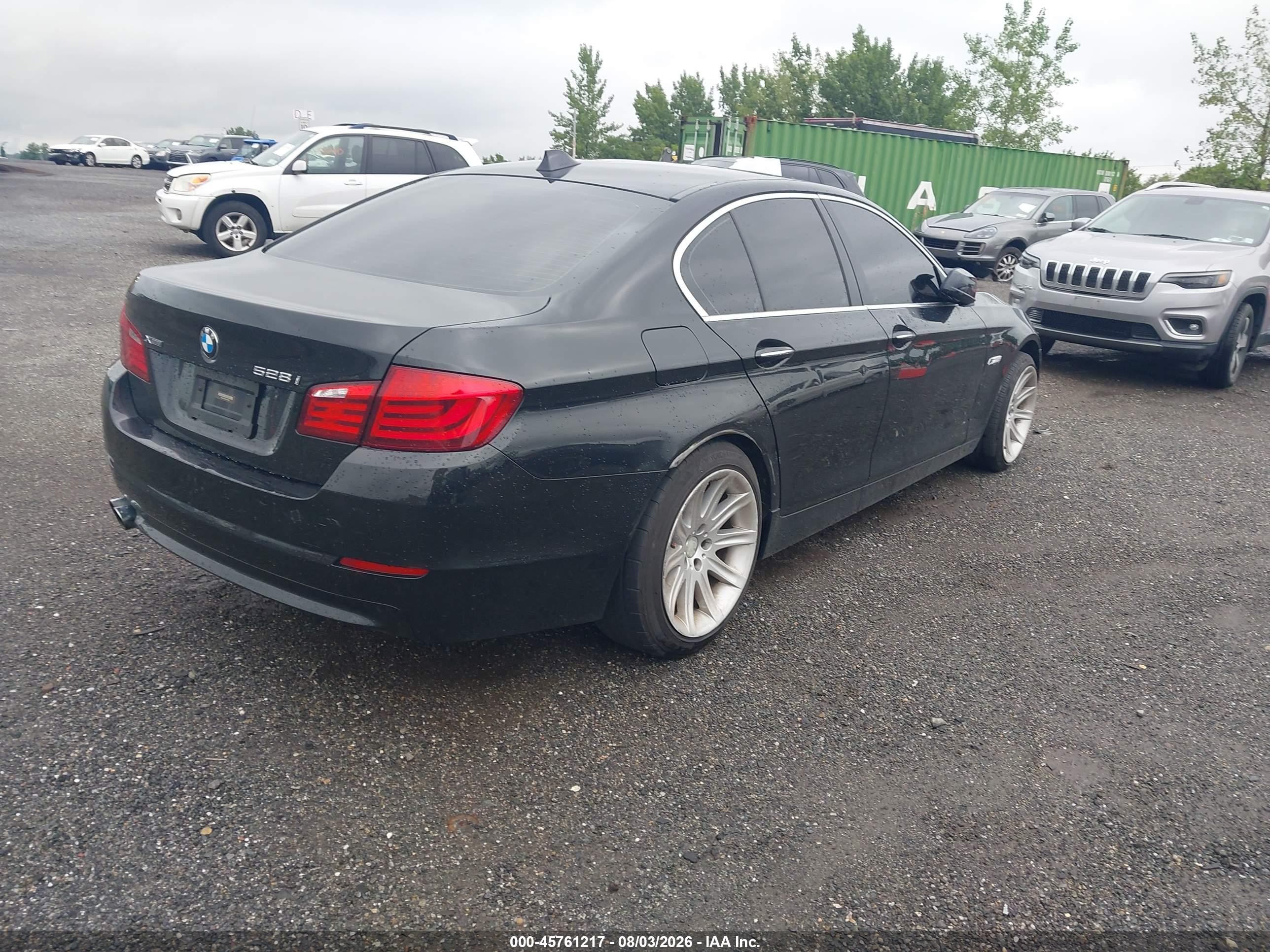 2013 Bmw 528i Xdrive Черный vin: WBAXH5C5XDD108858