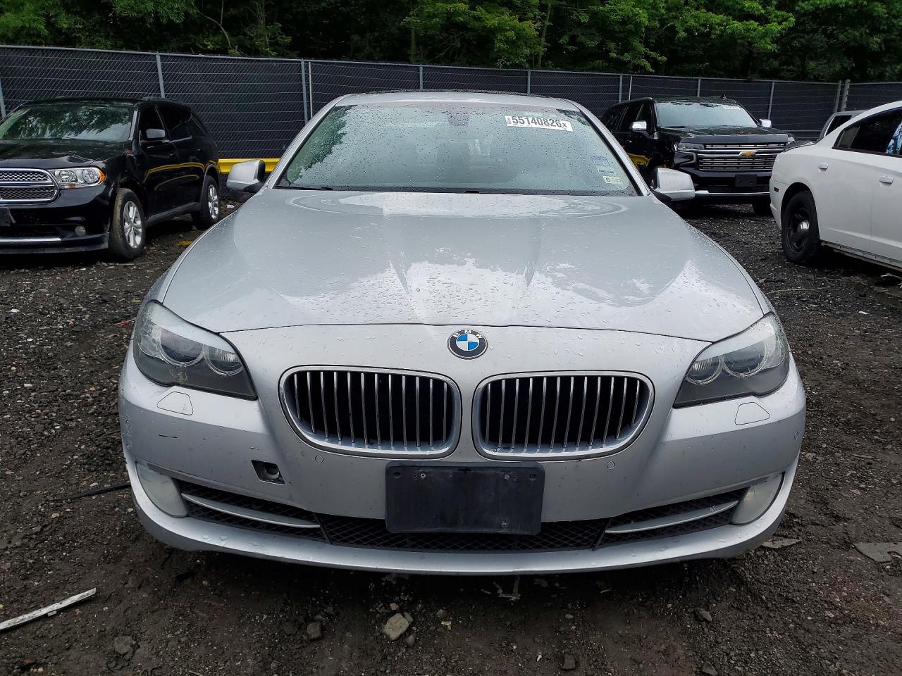 2013 Bmw 528 Xi Silver vin: WBAXH5C5XDD112814