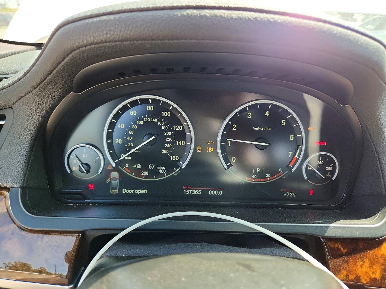 2013 Bmw 740 I White vin: WBAYA6C50DD143813