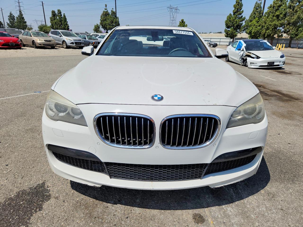 2013 Bmw 740 I White vin: WBAYA6C50DD143813