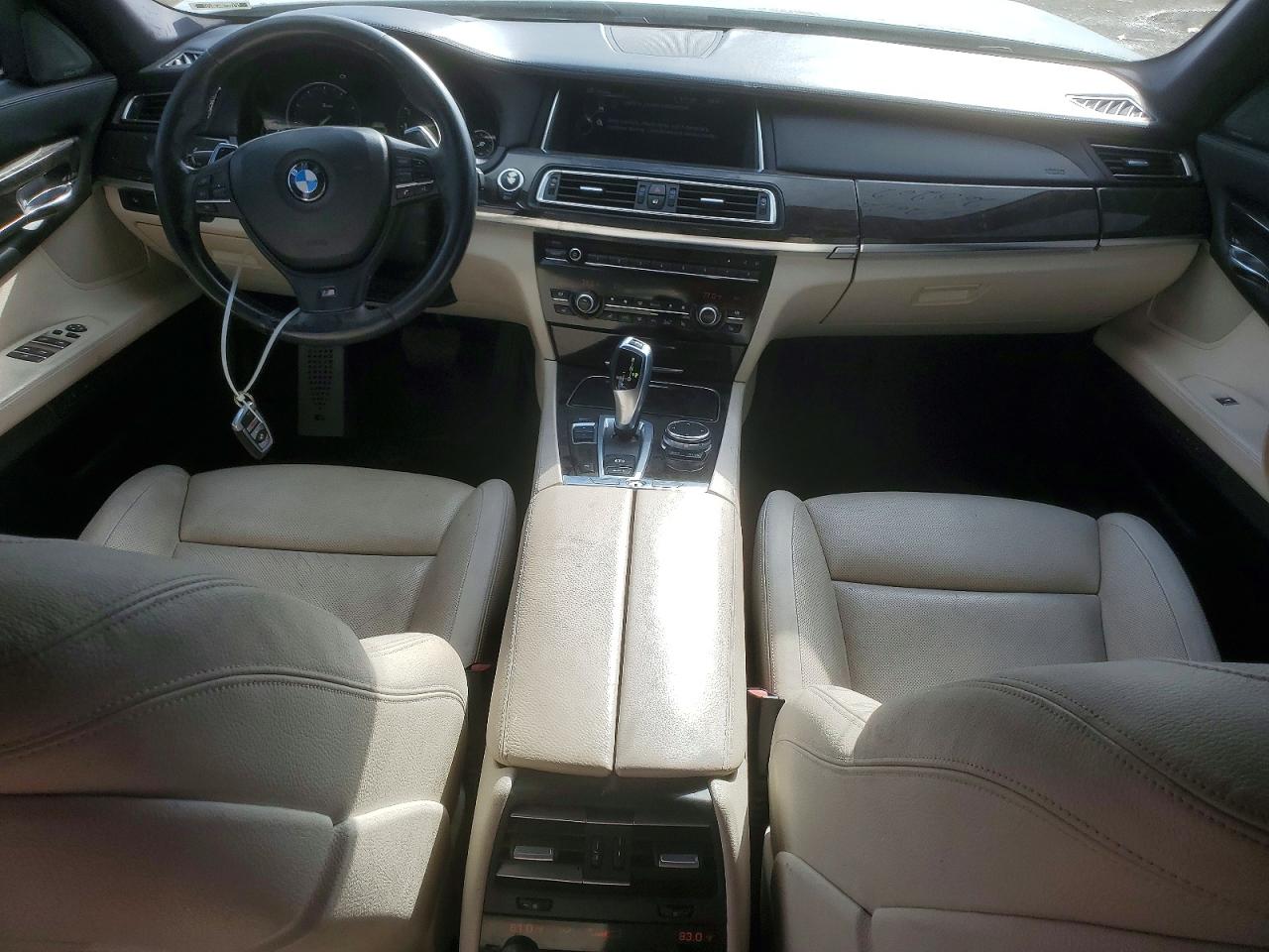 2014 Bmw 740 I White vin: WBAYA6C50ED144154
