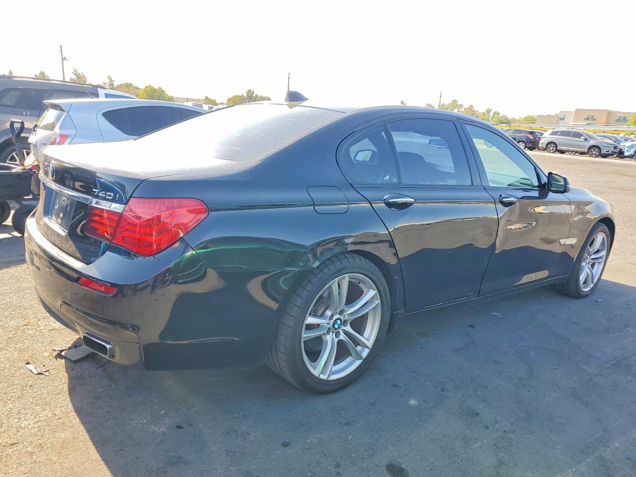 2015 Bmw 740 I Black vin: WBAYA6C50FGK16616