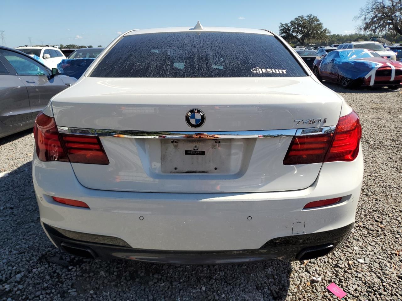 2014 Bmw 740 I White vin: WBAYA6C51ED144180