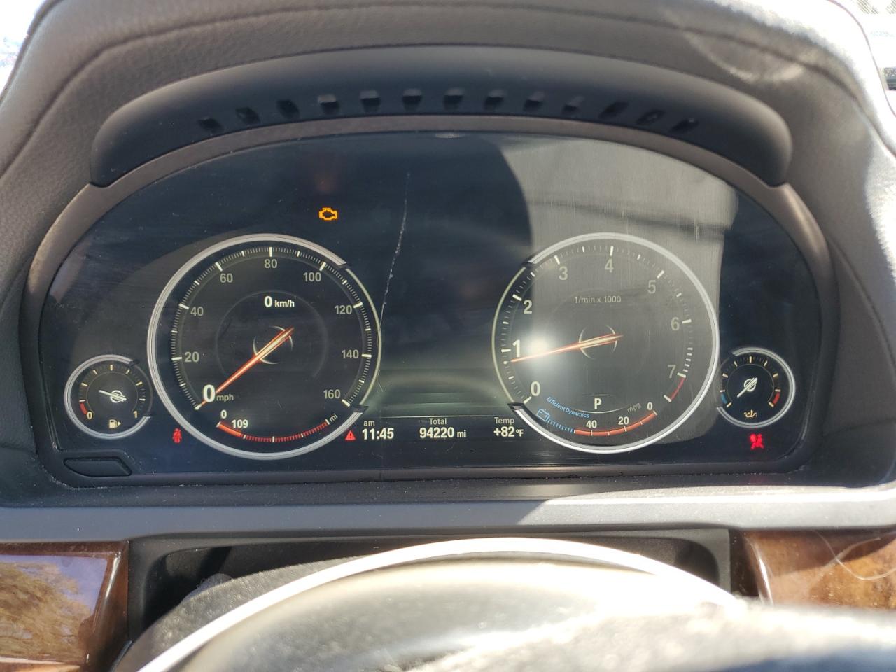 2014 Bmw 740 I White vin: WBAYA6C51ED144180
