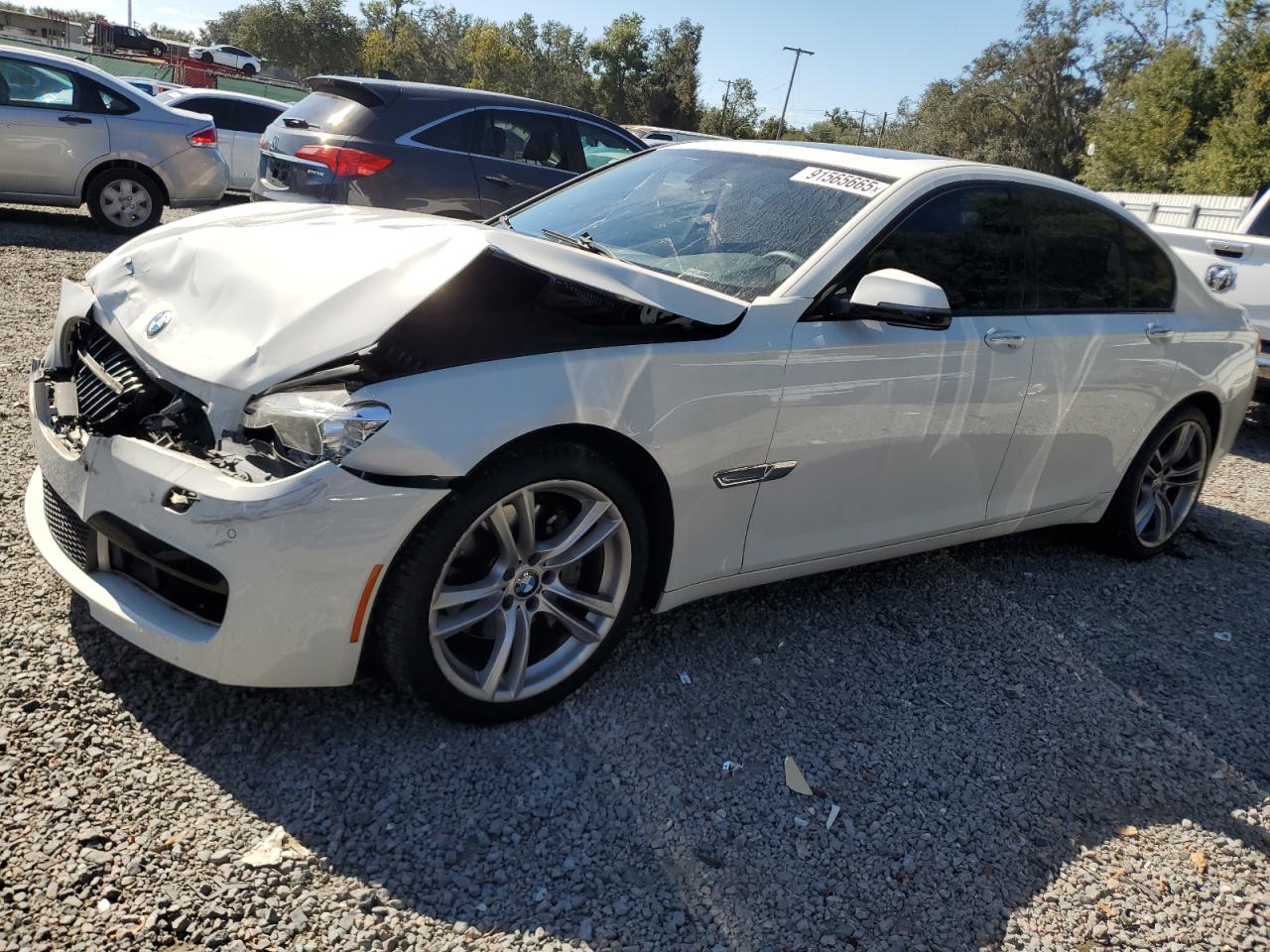 2014 Bmw 740 I Белый vin: WBAYA6C51ED144180
