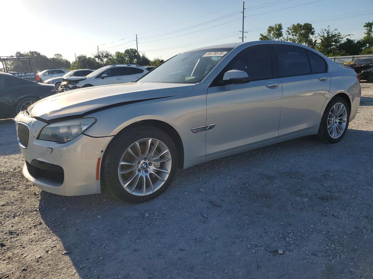 2013 Bmw 740 I Silver vin: WBAYA6C52DD143876