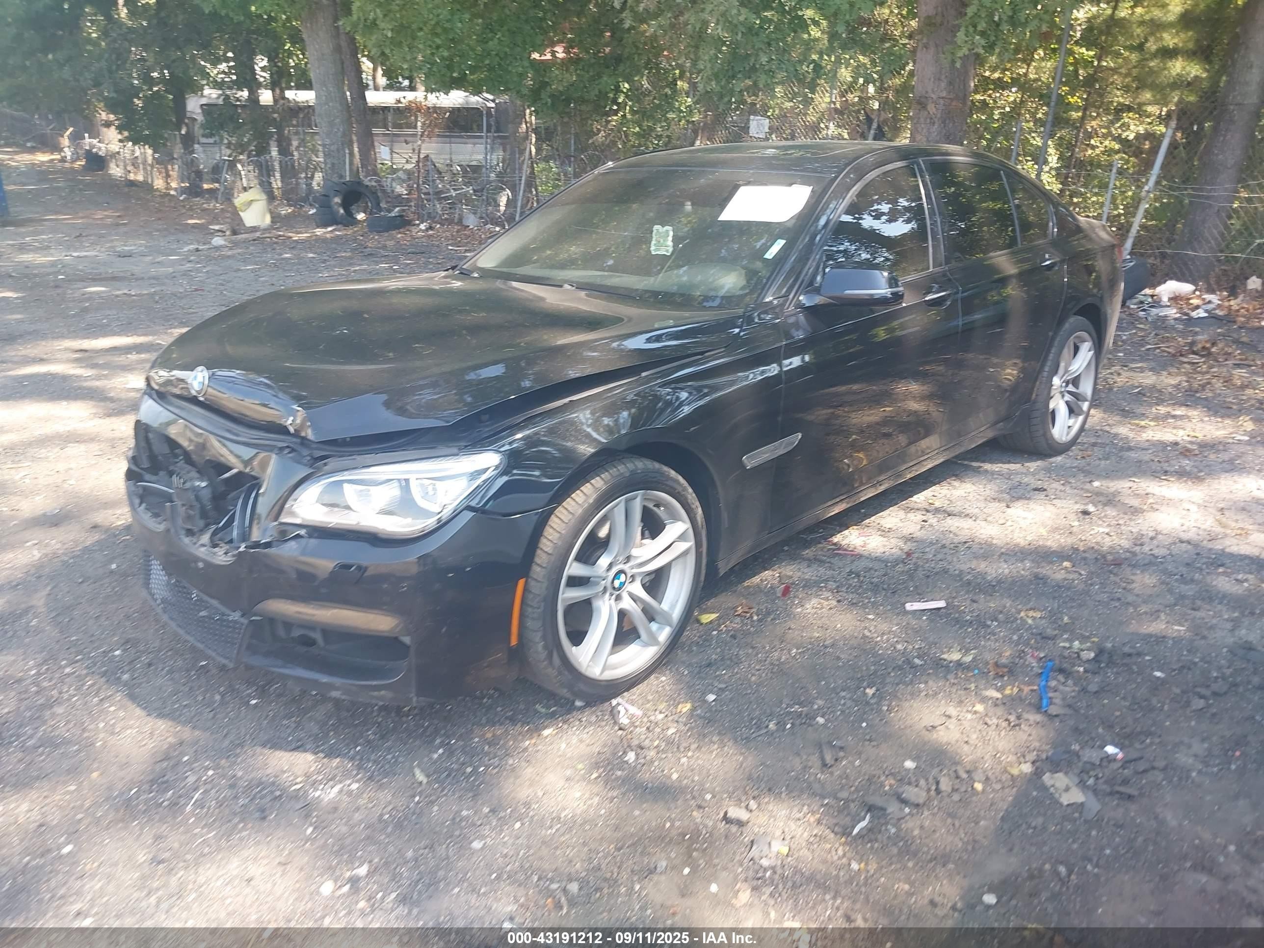 2014 Bmw 740i   Black vin: WBAYA6C52ED144477