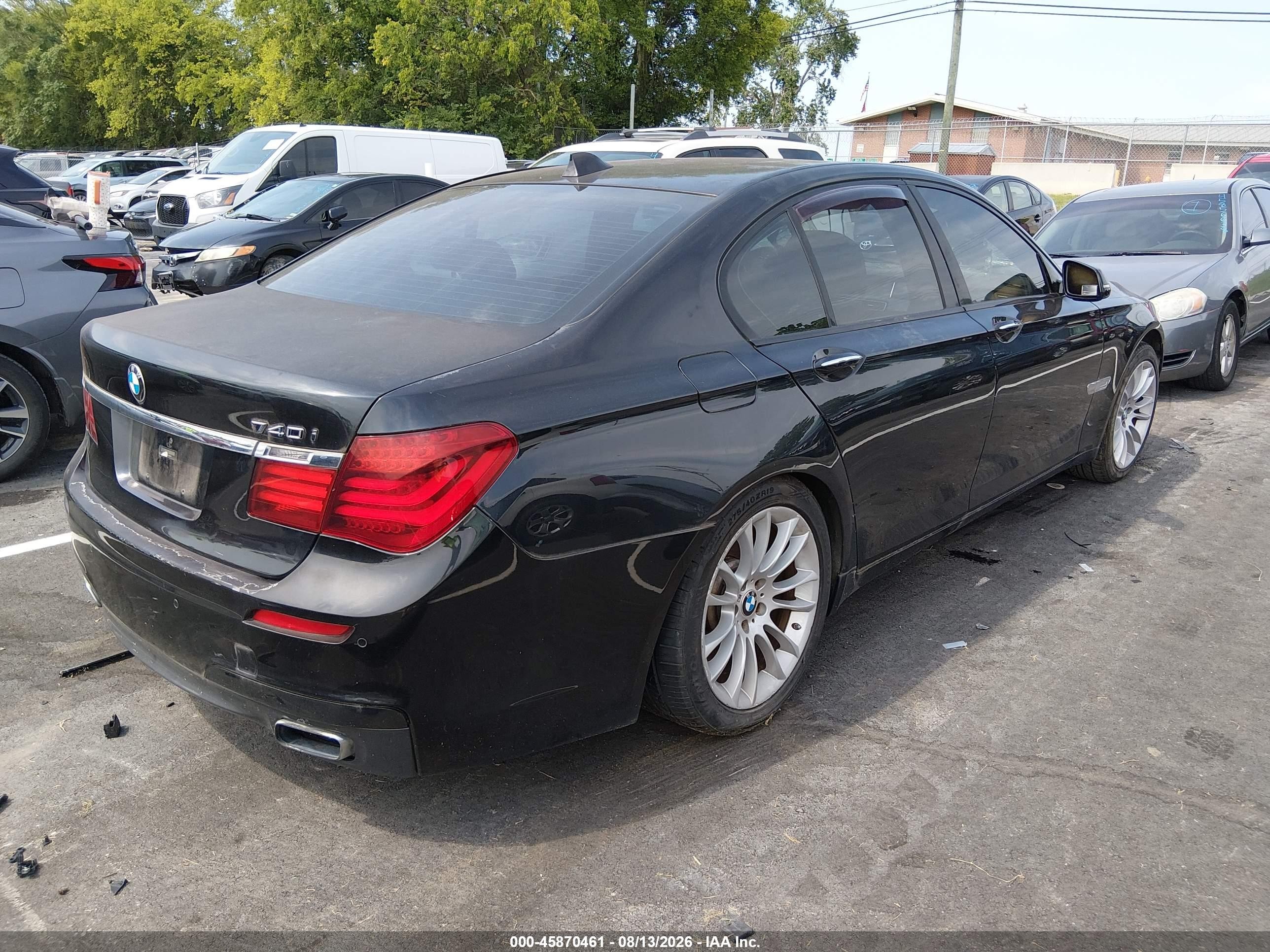 2013 Bmw 740i   Black vin: WBAYA6C53DC994977