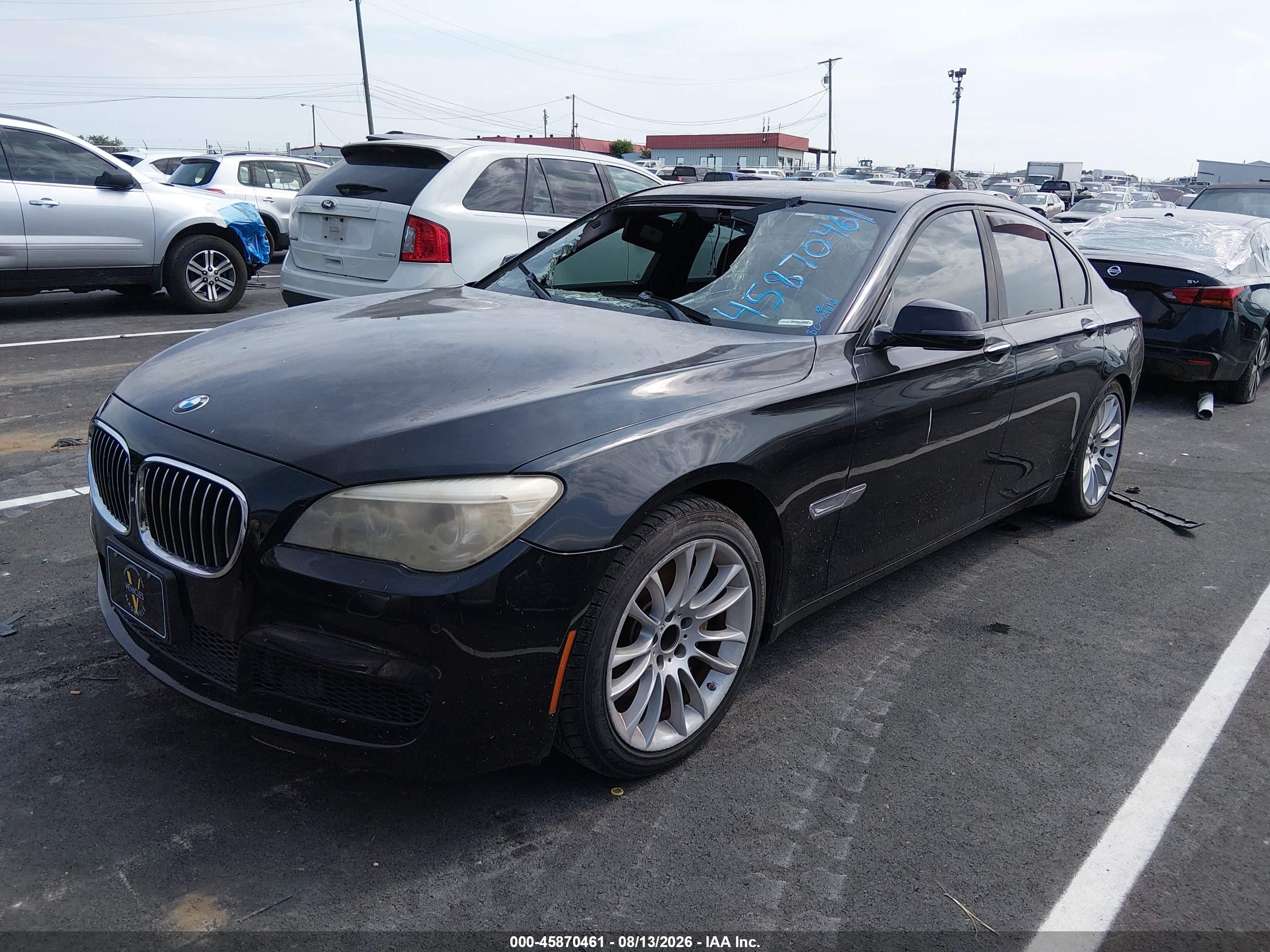 2013 Bmw 740i   Black vin: WBAYA6C53DC994977