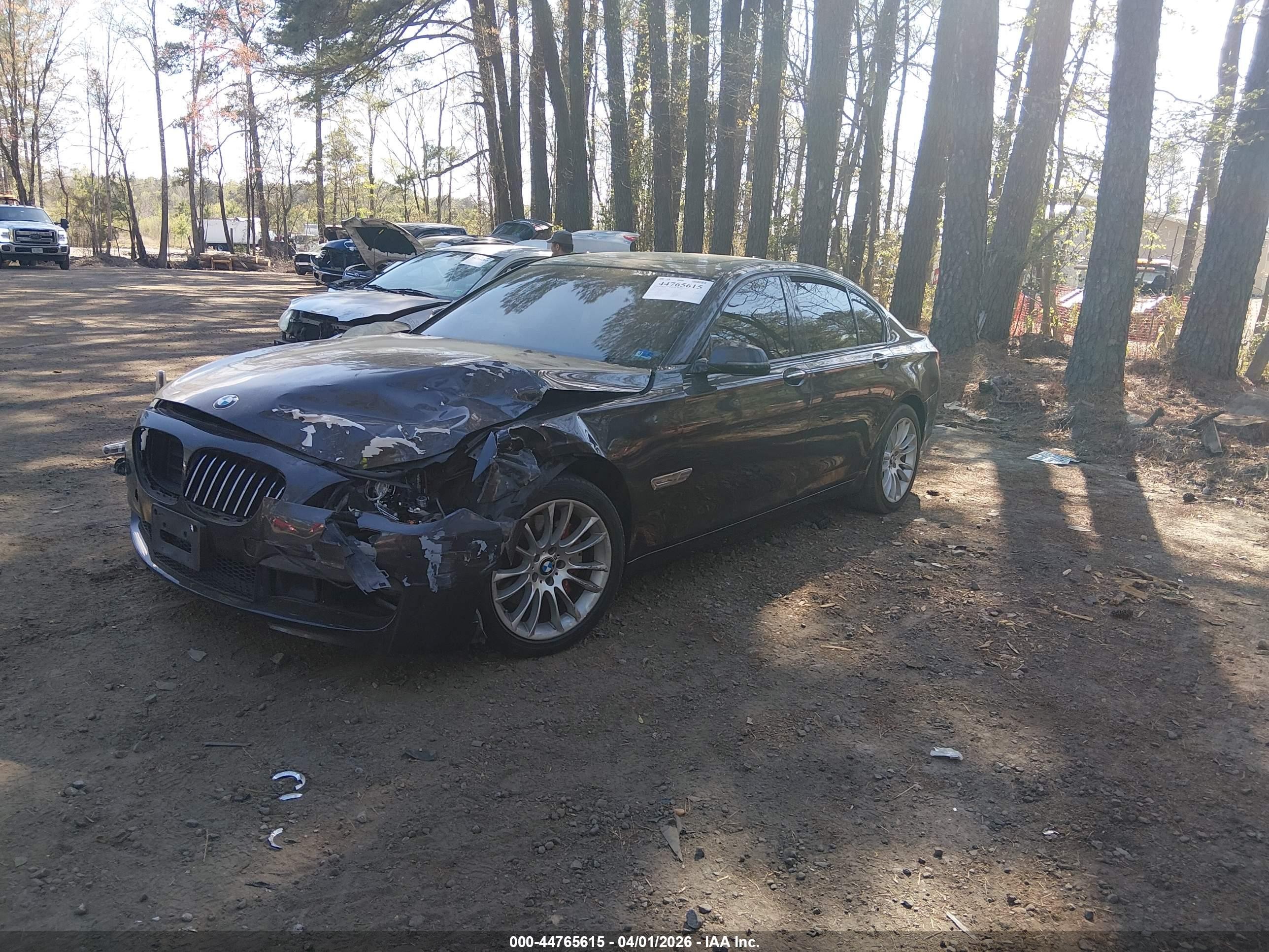 2013 Bmw 740i   Black vin: WBAYA6C54DD143376