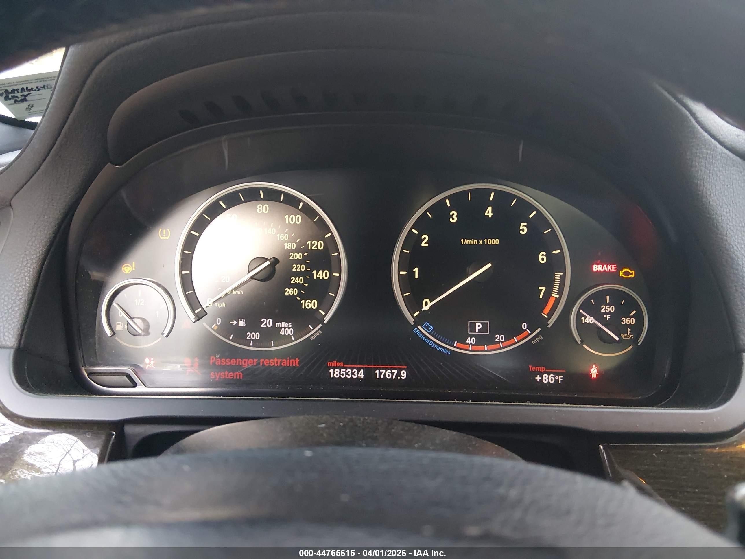 2013 Bmw 740i   Black vin: WBAYA6C54DD143376