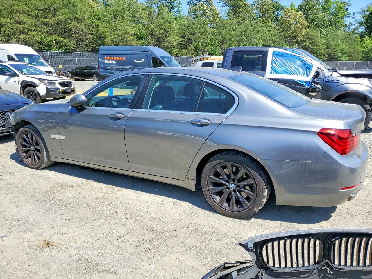 2014 Bmw 740 I Gray vin: WBAYA6C54ED144335