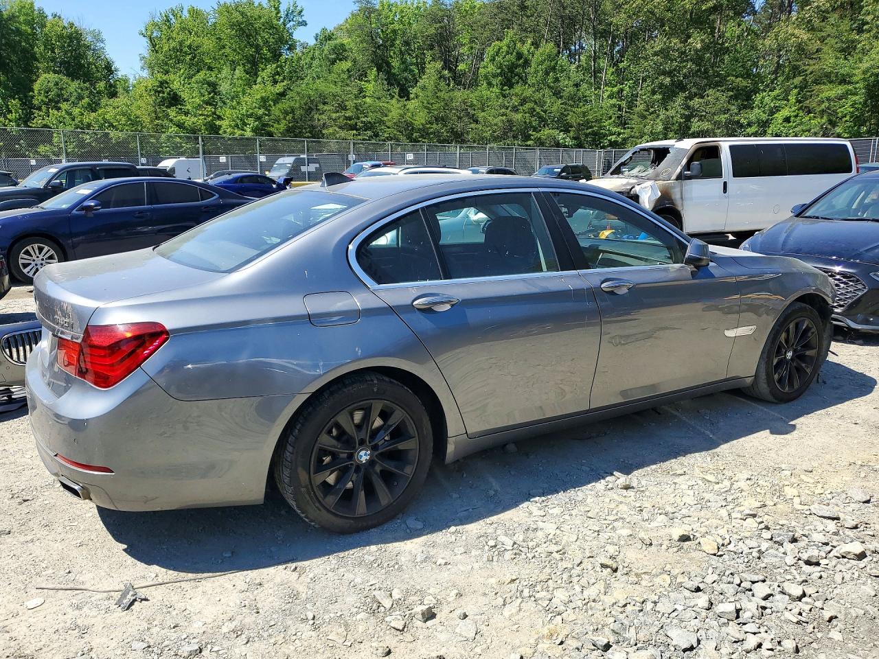 2014 Bmw 740 I Gray vin: WBAYA6C54ED144335