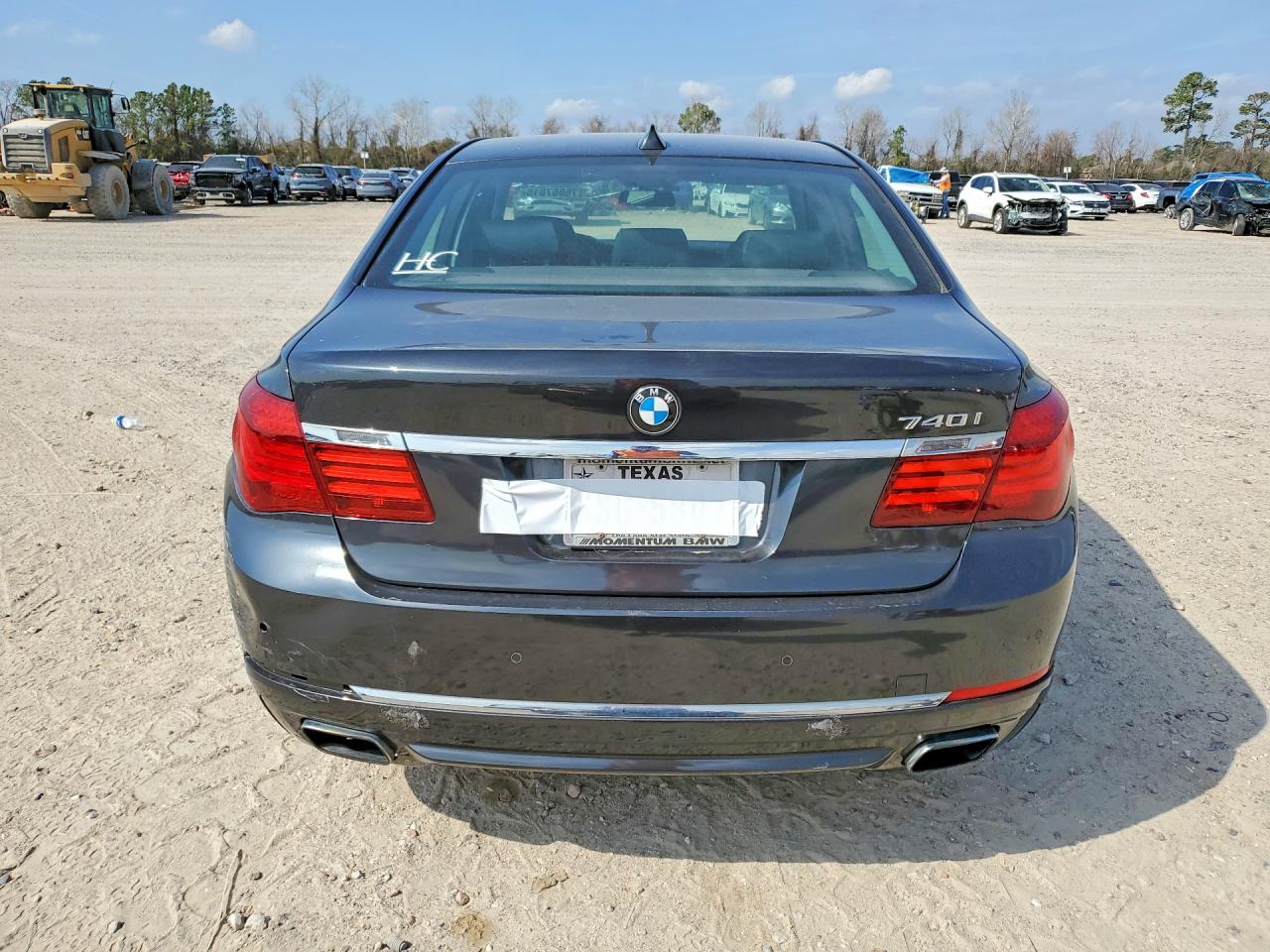 2015 Bmw 740 I Black vin: WBAYA6C54FG273207
