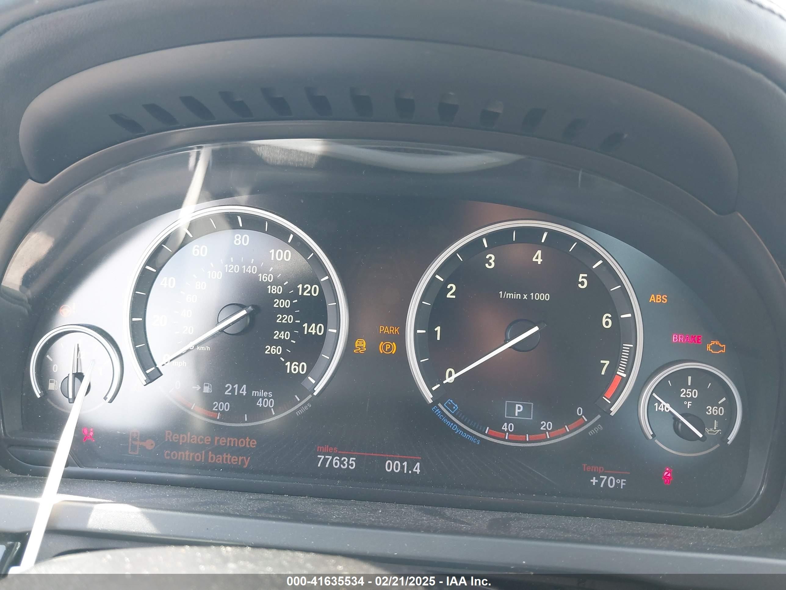 2013 Bmw 740i   Белый vin: WBAYA6C55DC994964