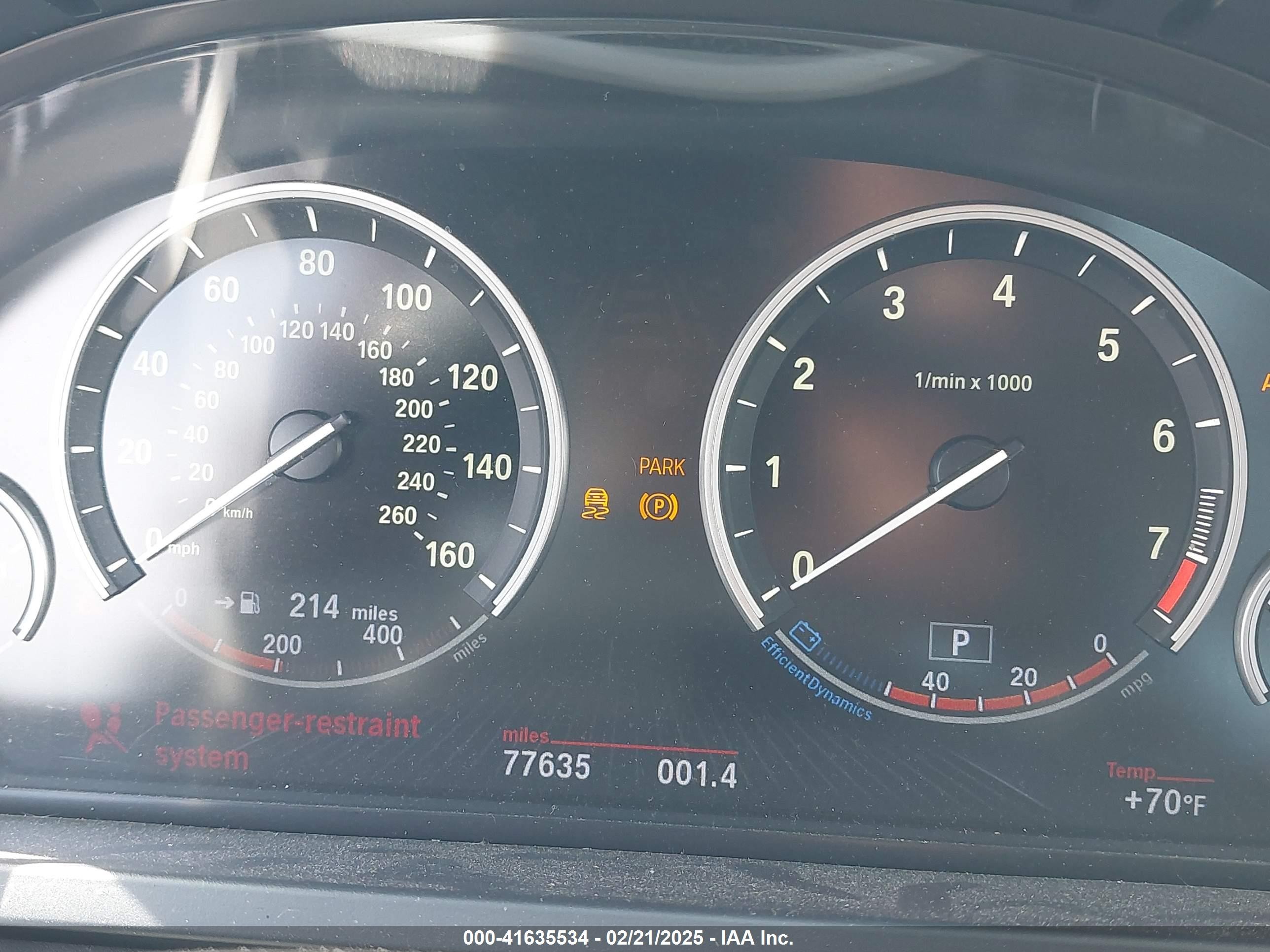 2013 Bmw 740i   Белый vin: WBAYA6C55DC994964