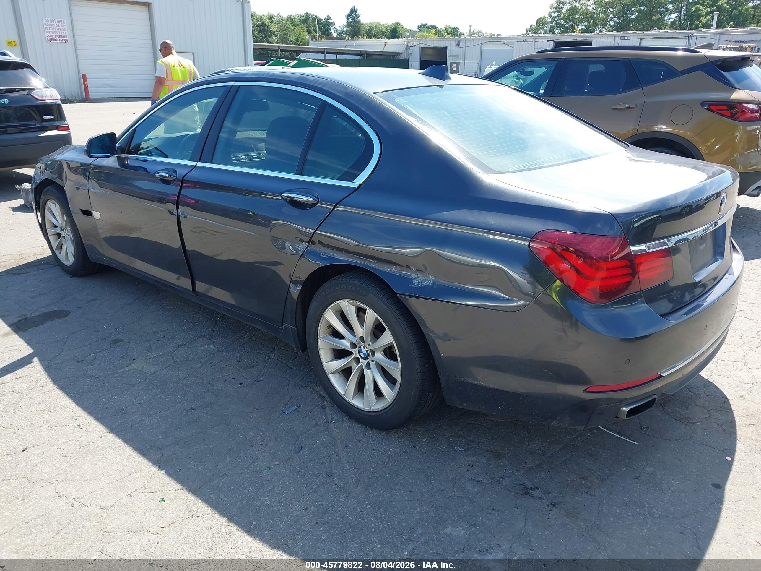 2015 Bmw 740i   Gray vin: WBAYA6C55FGK16479