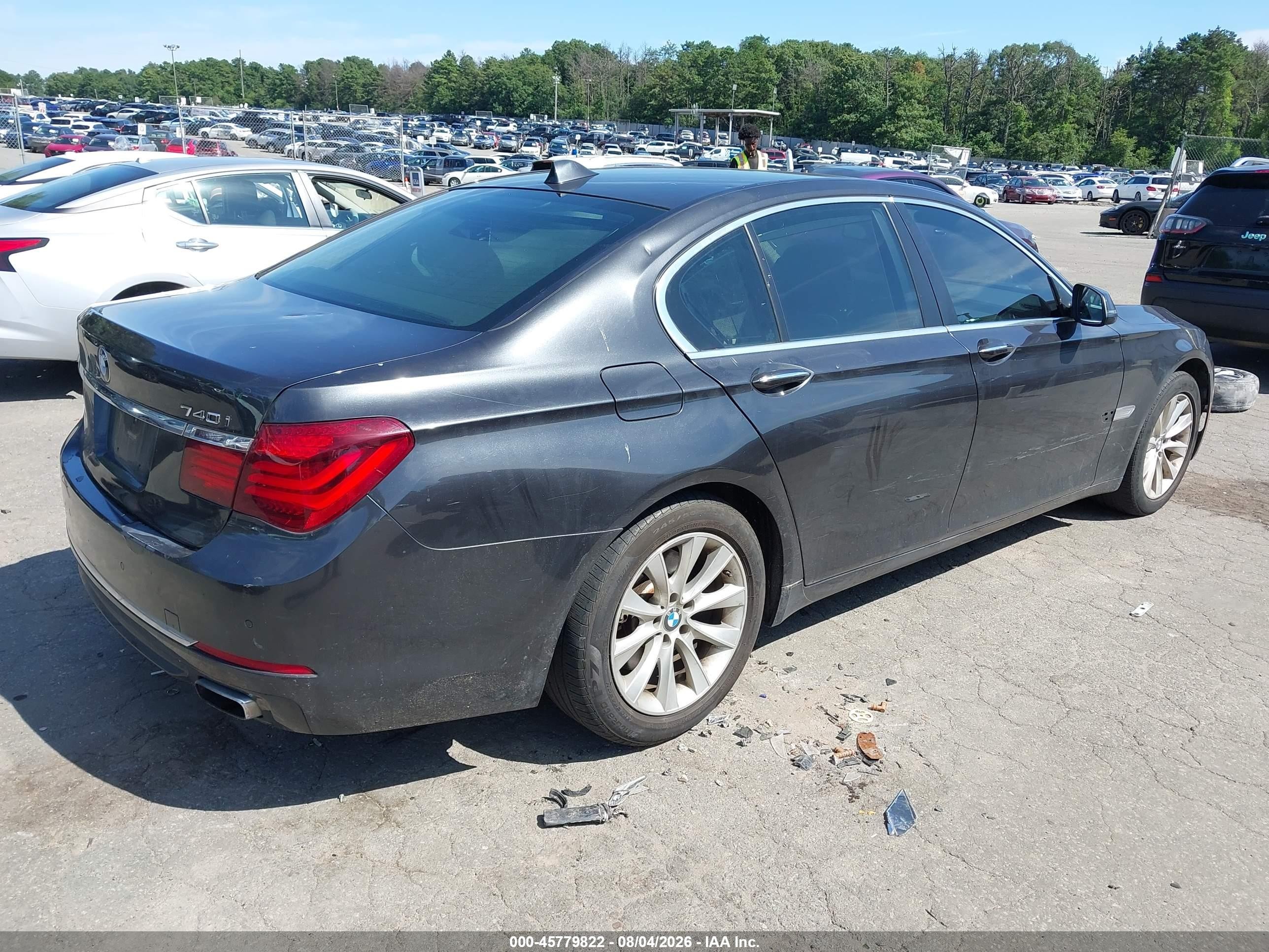 2015 Bmw 740i   Gray vin: WBAYA6C55FGK16479